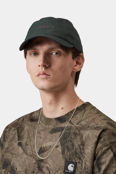 Carhartt Canvas Script Cap - Dark Scarab/Palisander