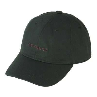 Carhartt Canvas Script Cap - Dark Scarab/Palisander