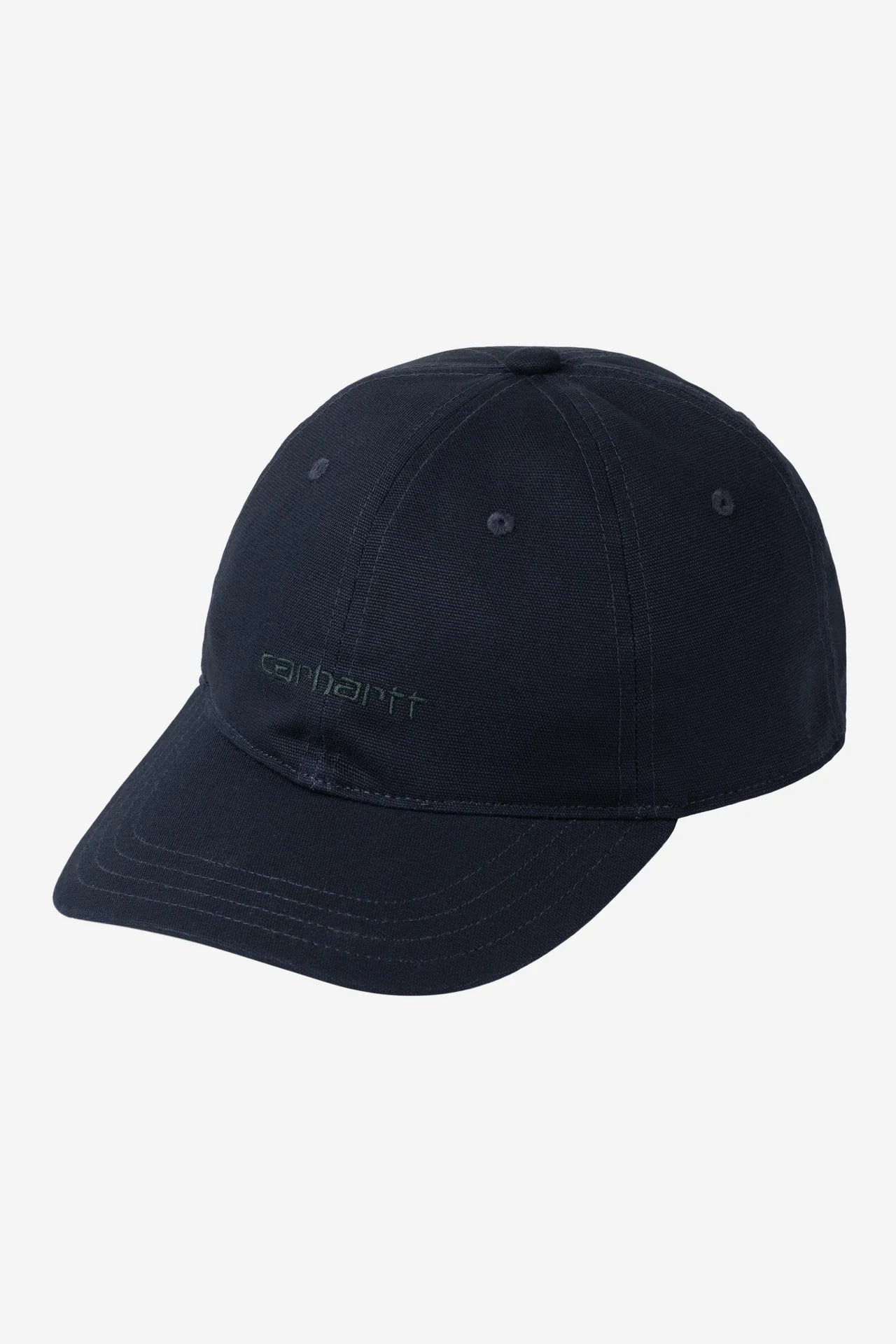 Carhartt Canvas Script Cap - Dark Navy/Dark Scarab