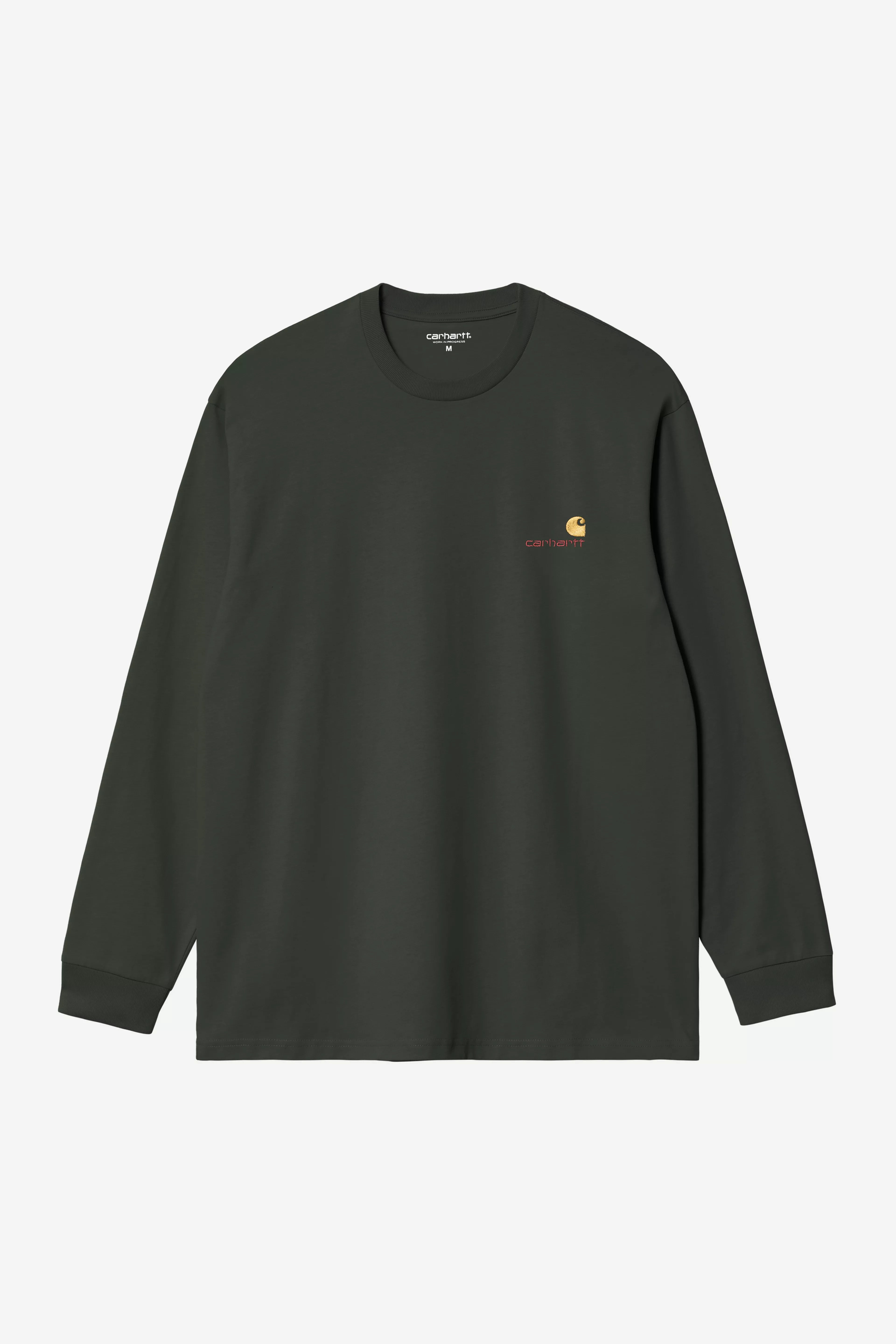 Carhartt L/S American Script T-Shirt - Raven