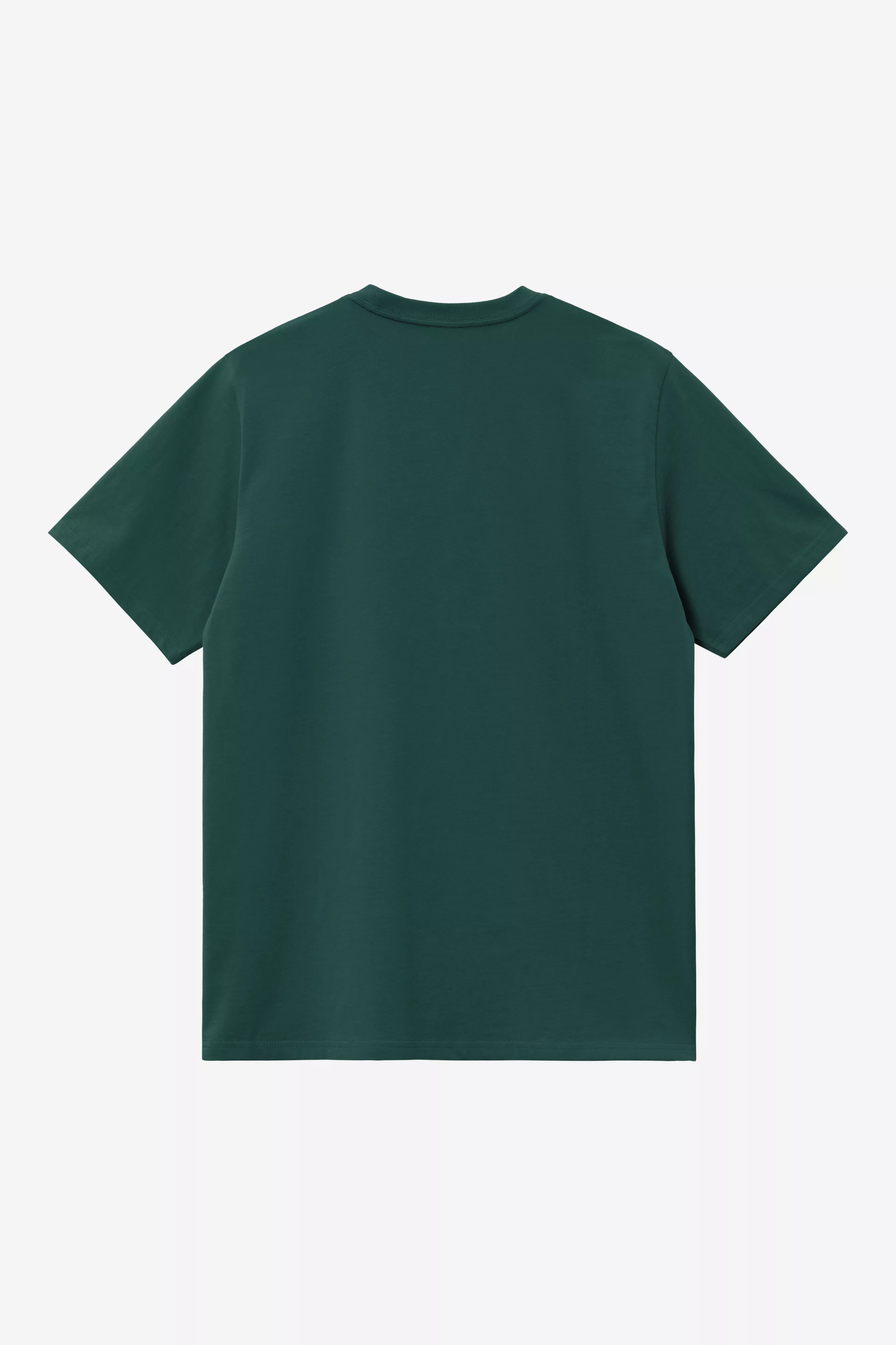 Carhartt S/S American Script T-Shirt - Dark Fir - Stencil