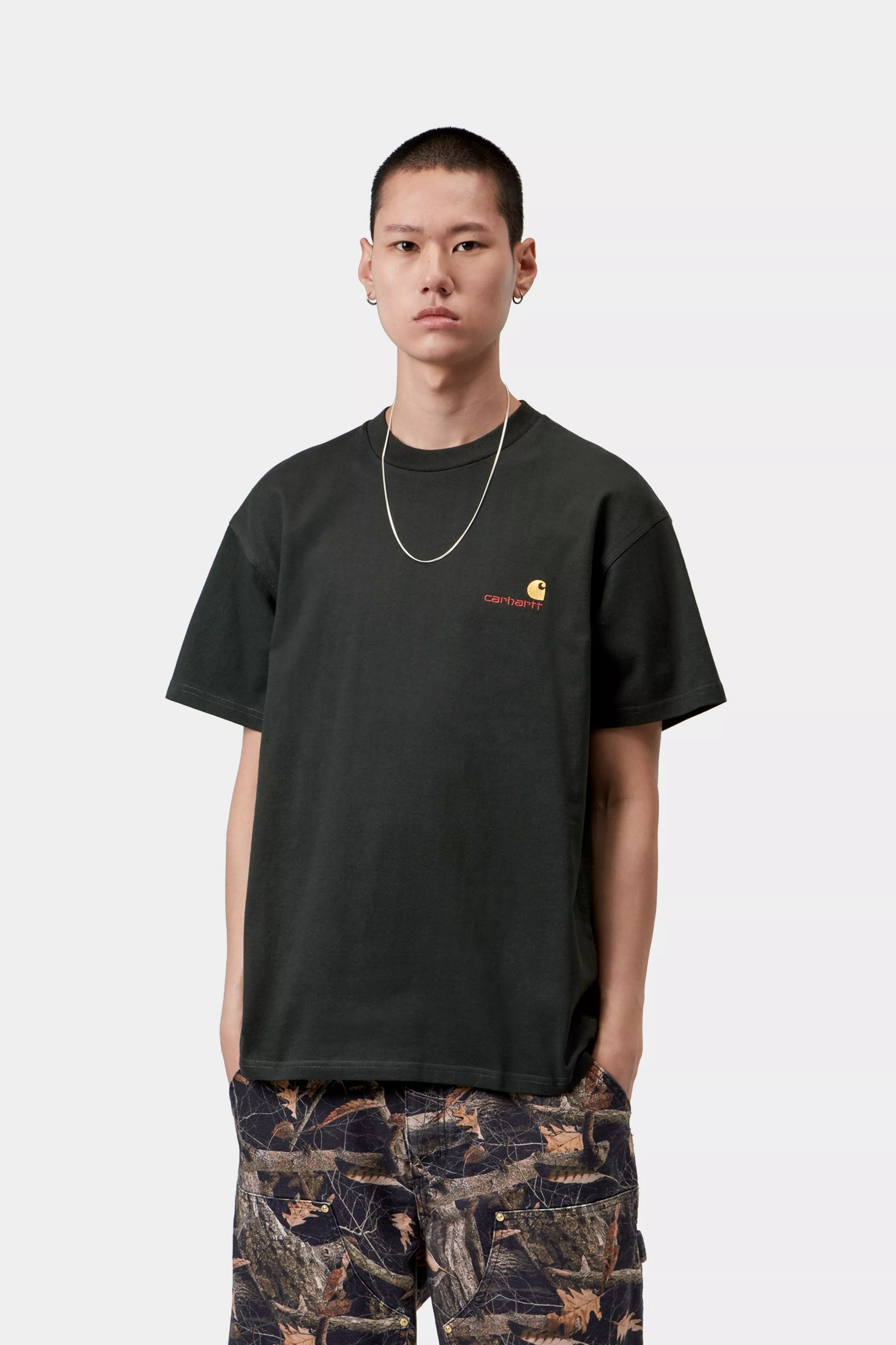 Carhartt S/S American Script T-Shirt - Raven