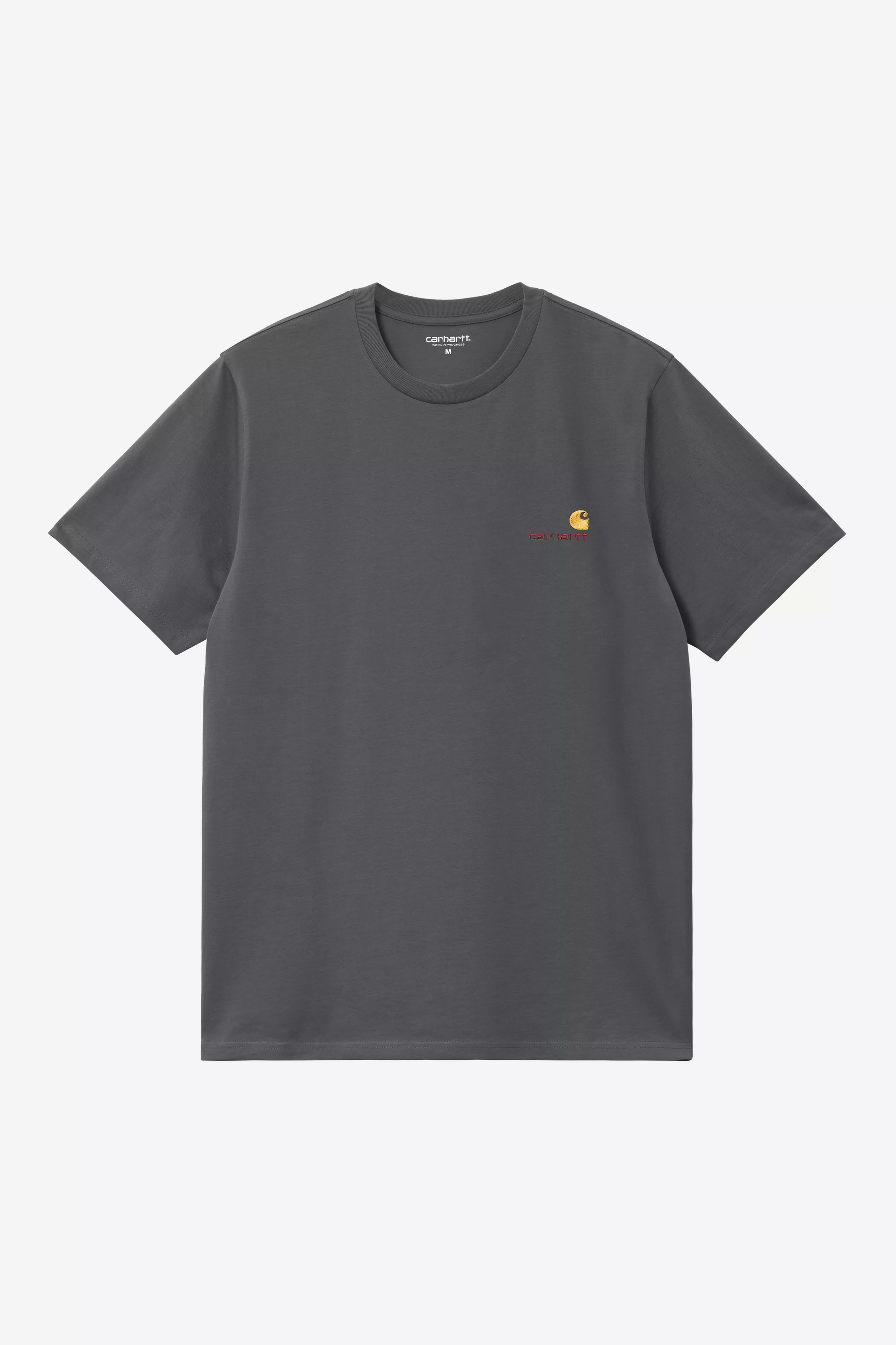 Carhartt S/S American Script T-Shirt - Graphite