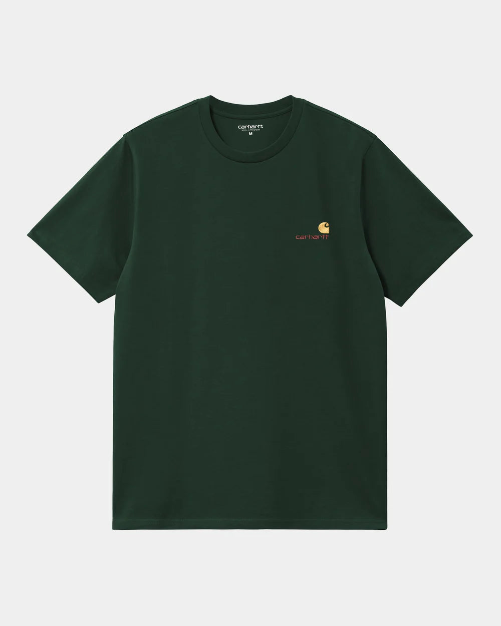 Carhartt S/S American Script T-Shirt - Conifer - Stencil