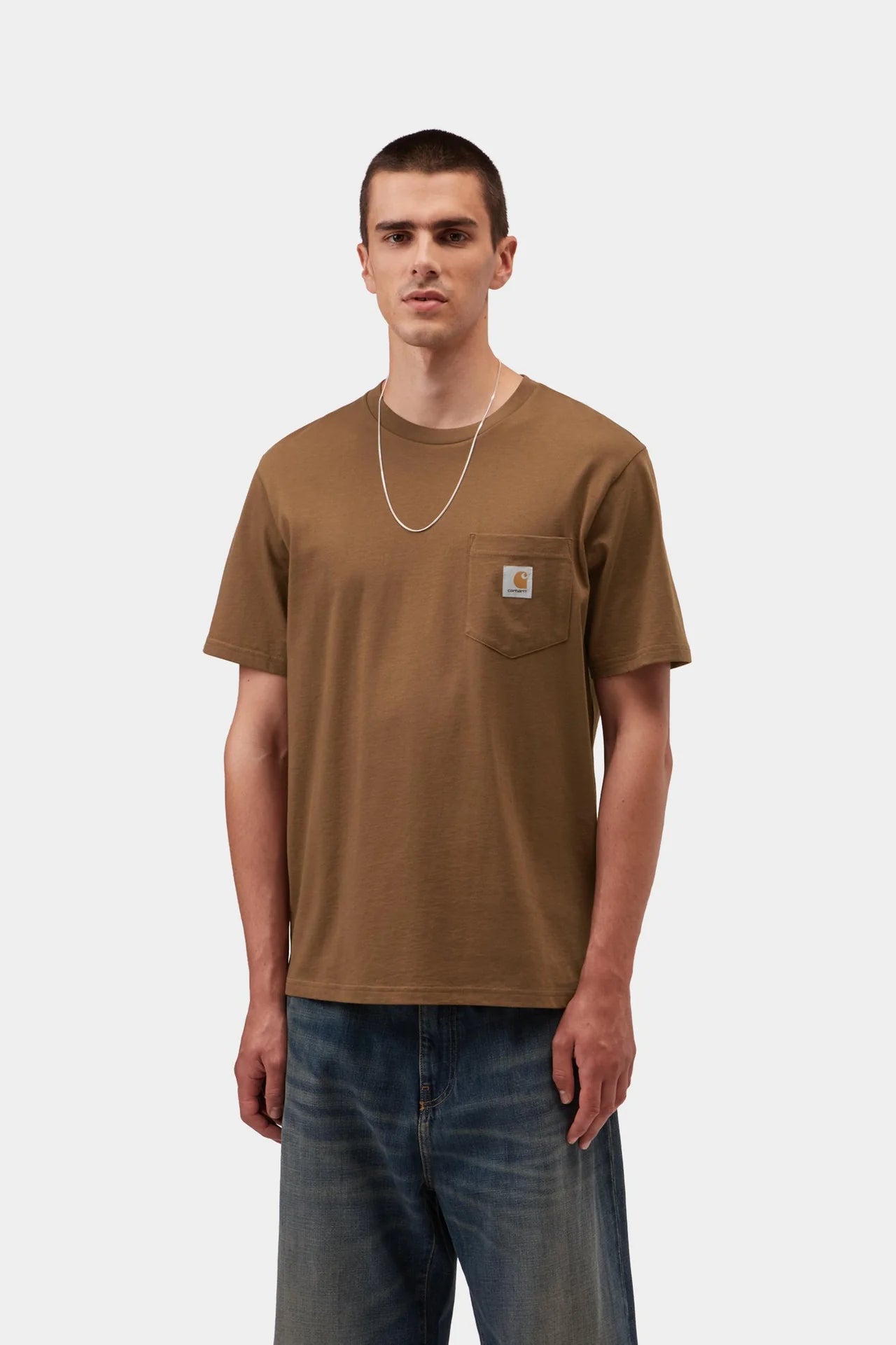 Carhartt S/S Pocket T-Shirt - WIP Hamilton Brown