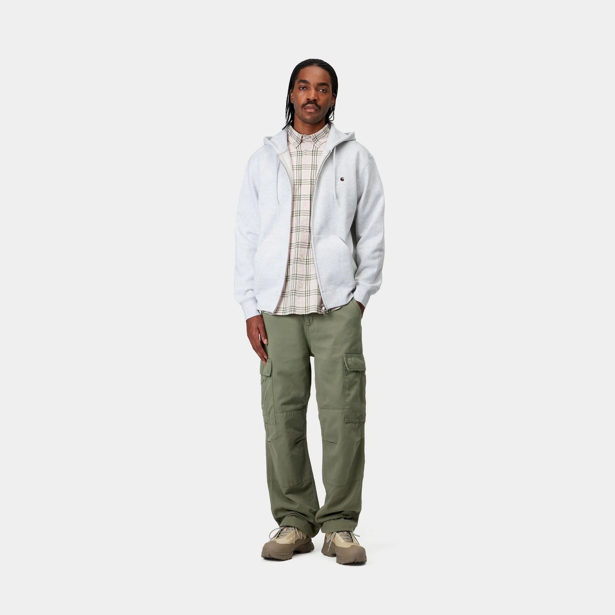 Carhartt Regular Cargo Pants - Dollar Green (Garment Dyed) - Stencil
