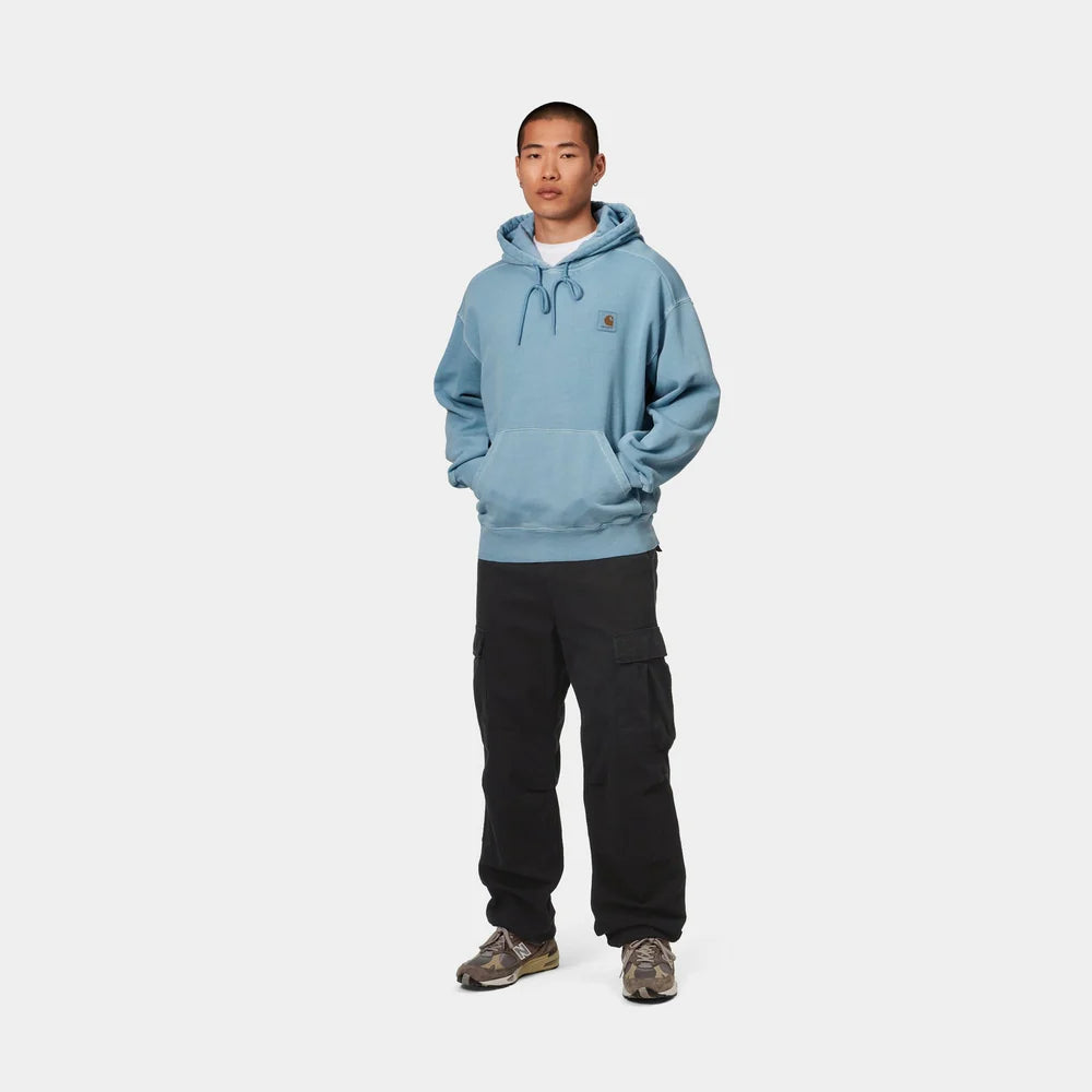 Carhartt Regular Cargo Pants - Black (Garment Dyed) - Stencil