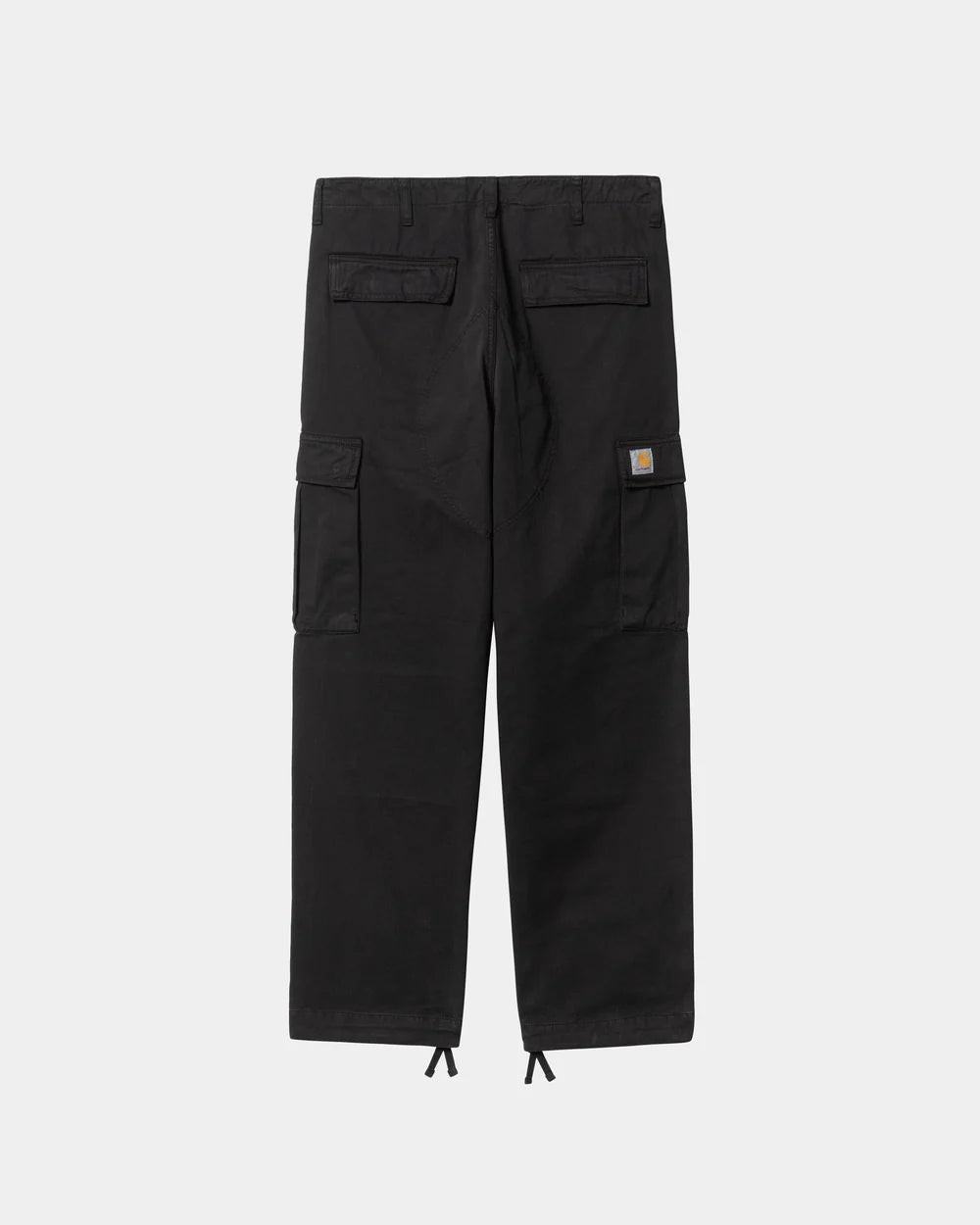Carhartt Regular Cargo Pants - Black (Garment Dyed) - Stencil