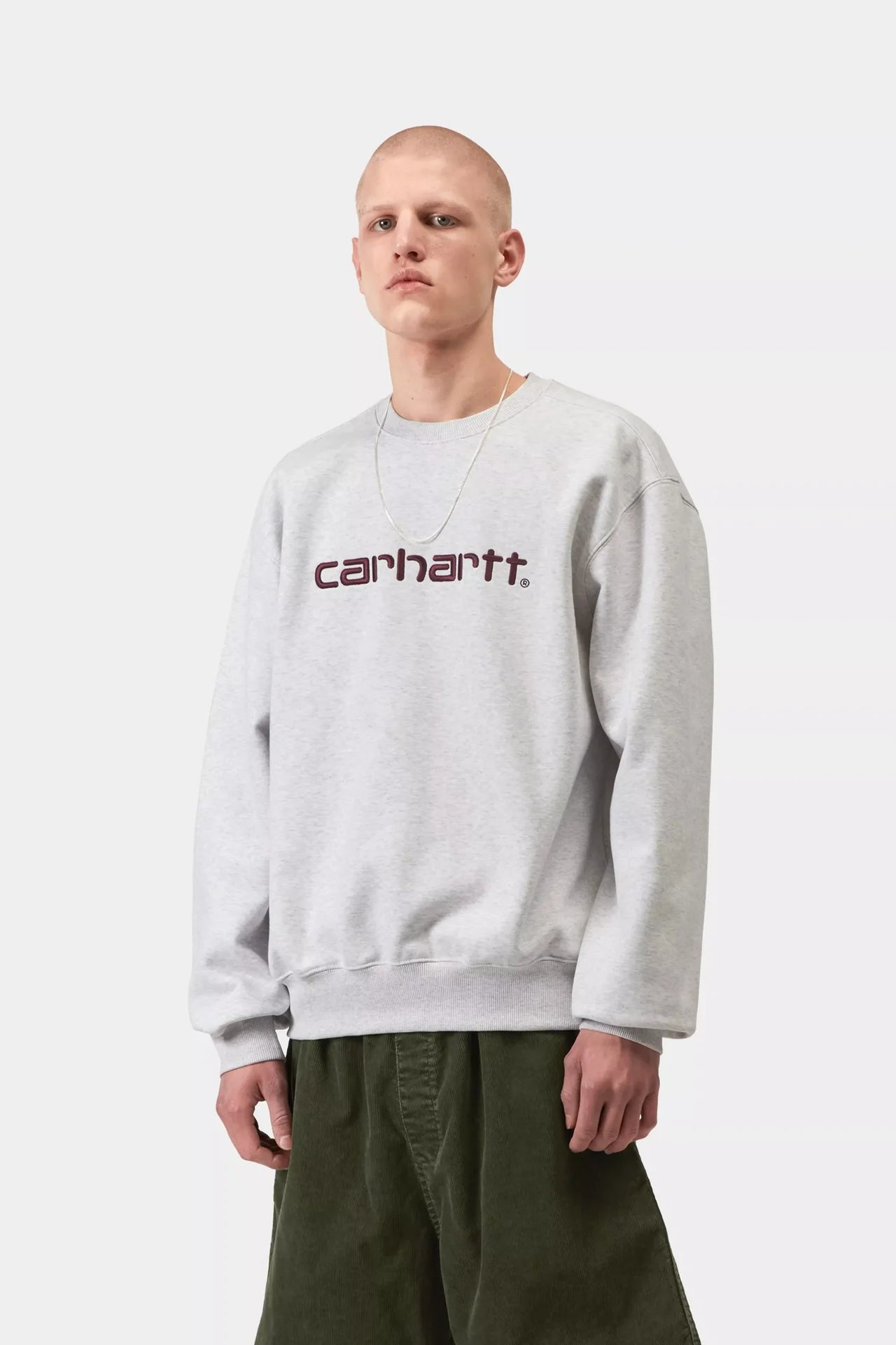 Carhartt Carhartt Sweat - Ash Heather/Cozy Purple