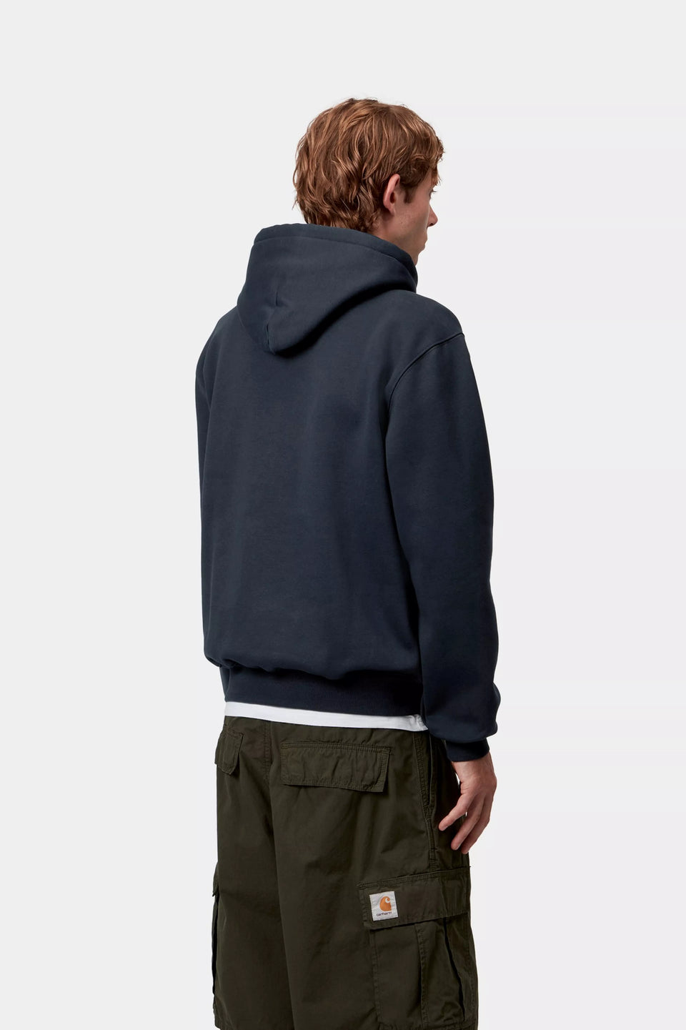 Carhartt Hooded "Carhartt" Sweat - Deep Night / Palisander