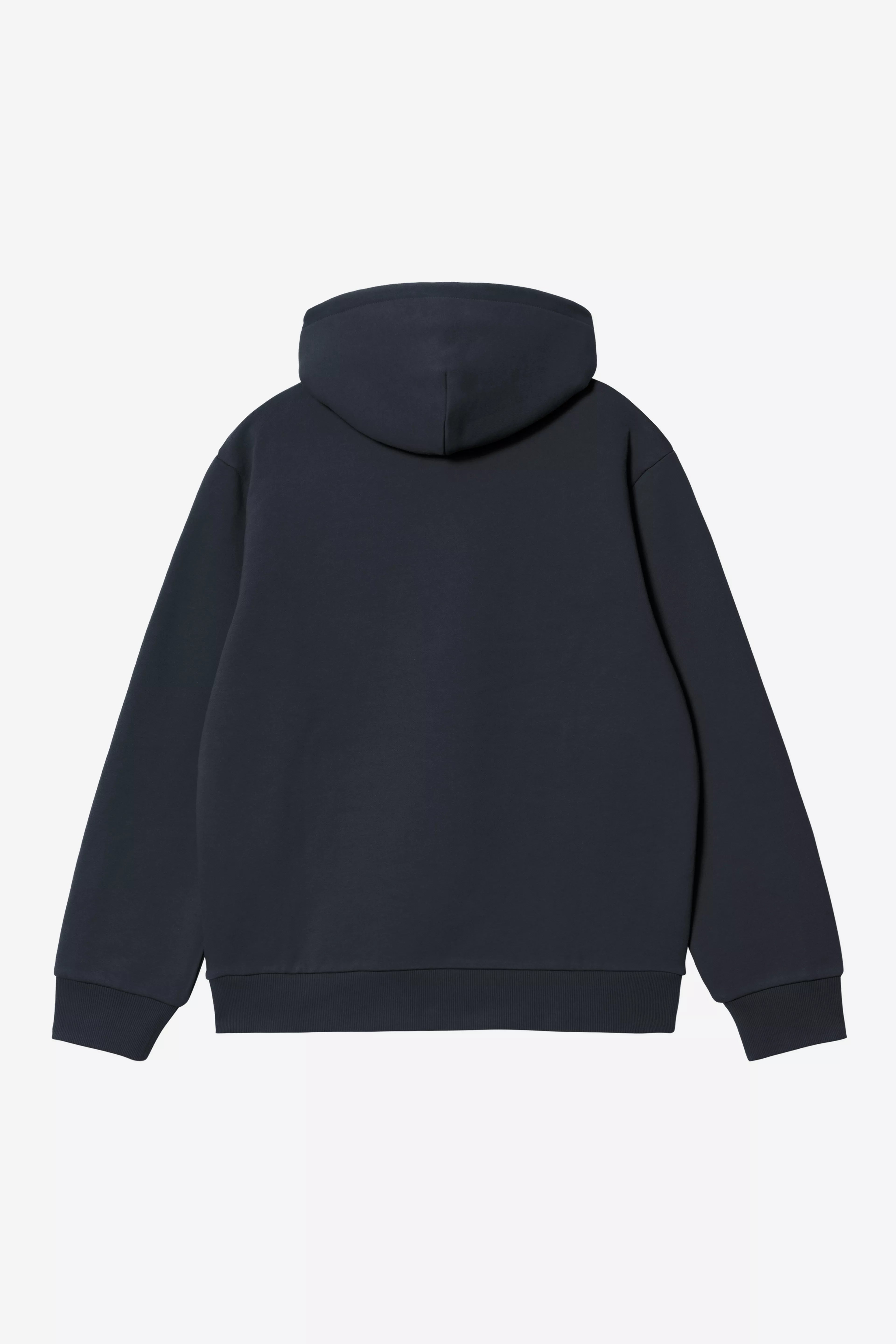 Carhartt Hooded "Carhartt" Sweat - Deep Night / Palisander - Stencil
