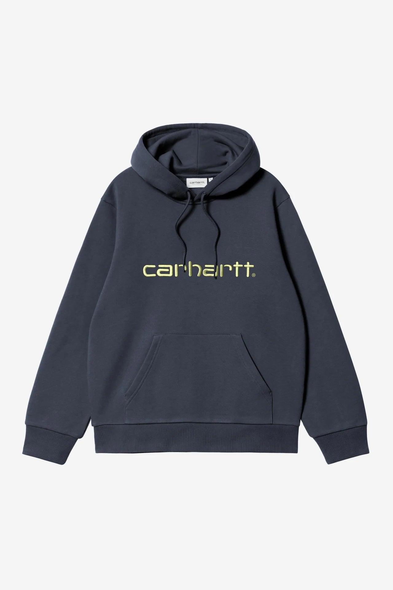 Carhartt Hooded Carhartt Sweat - Deep Night/Gentle Green - Stencil