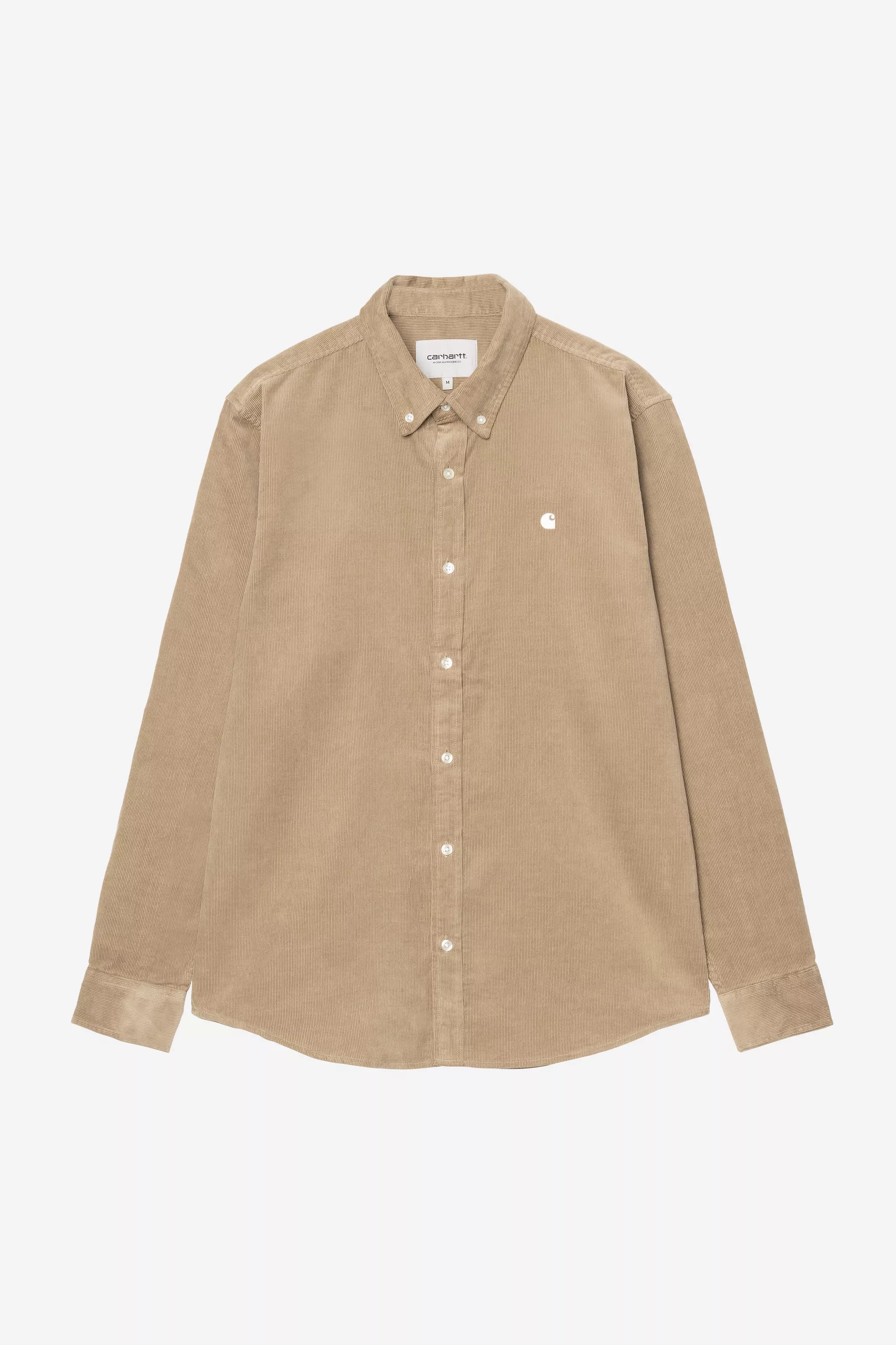 Carhartt L/S Madison Fine Cord Shirt - Iroko / Wax - Stencil