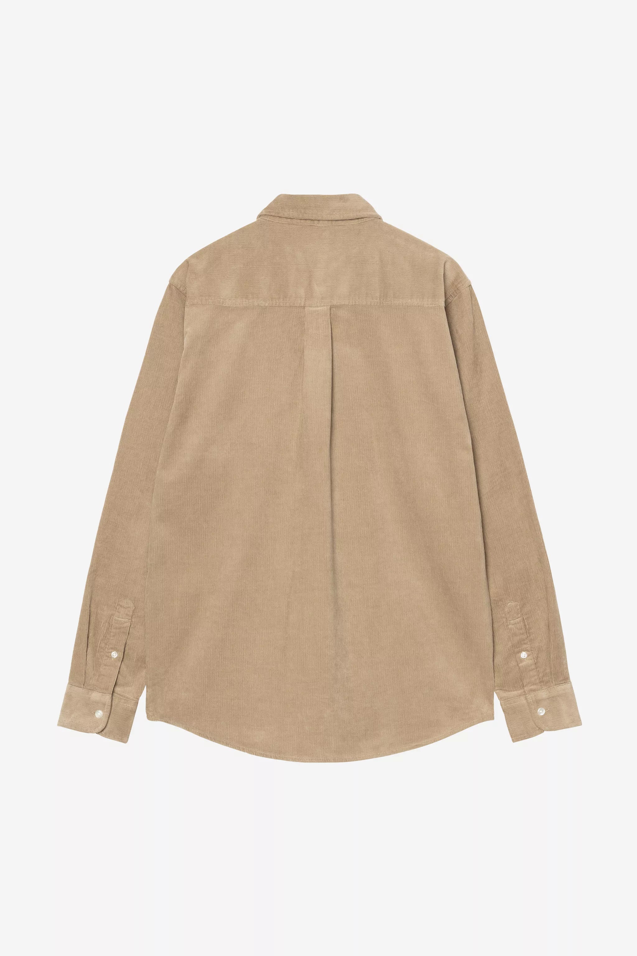 Carhartt L/S Madison Fine Cord Shirt - Iroko / Wax - Stencil