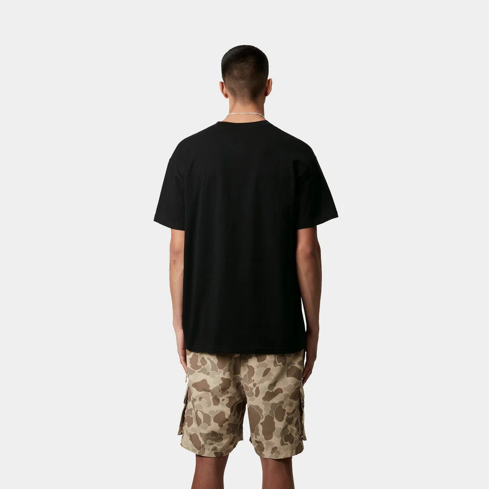 Carhartt S/S Pocket Heart T-Shirt - Black / Red - Stencil
