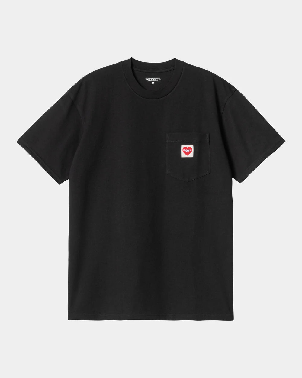 Carhartt S/S Pocket Heart T-Shirt - Black / Red - Stencil