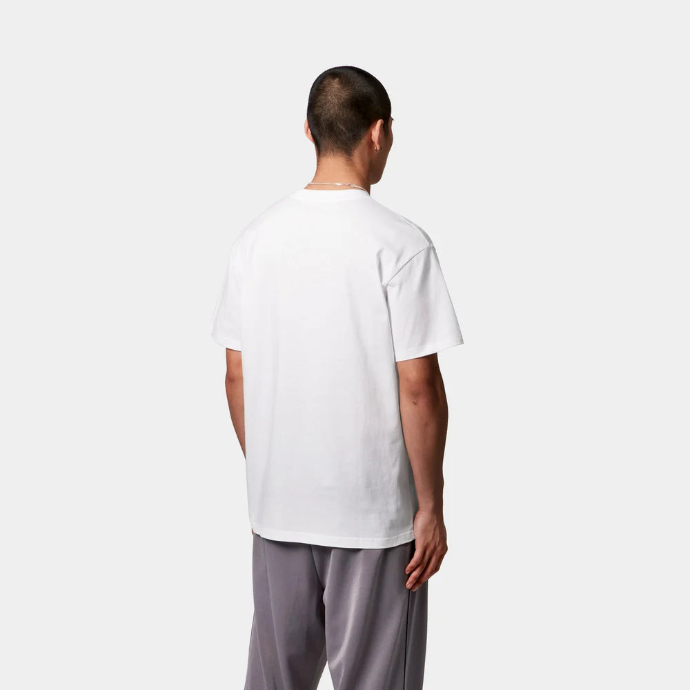 Carhartt S/S Pocket Heart T-Shirt - White / Red - Stencil
