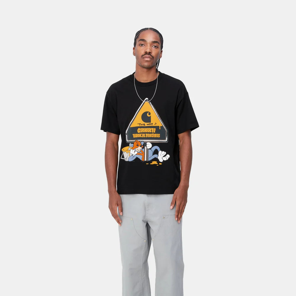 Carhartt S/S Deadkebab Workin On It T-Shirt - Black - Stencil