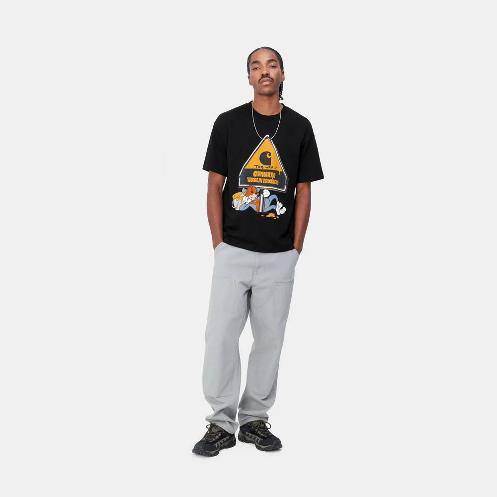 Carhartt S/S Deadkebab Workin On It T-Shirt - Black - Stencil