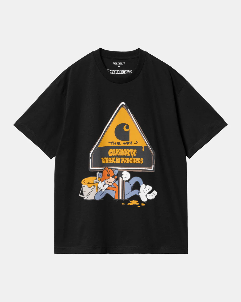 Carhartt S/S Deadkebab Workin On It T-Shirt - Black - Stencil