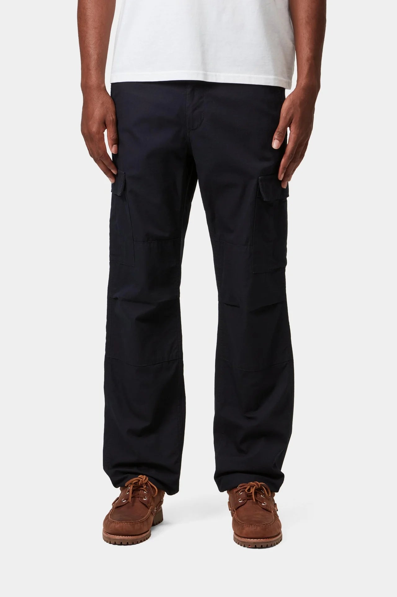Carhartt Aviation Pants - Dark Navy Rinsed (Columbia Ripstop) - Stencil