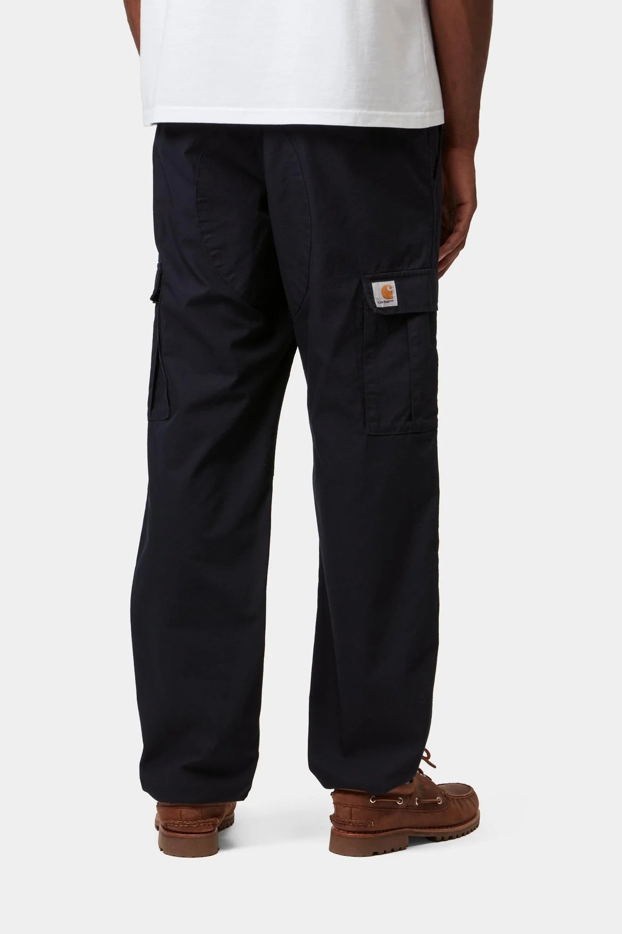 Carhartt Aviation Pants - Dark Navy Rinsed (Columbia Ripstop) - Stencil