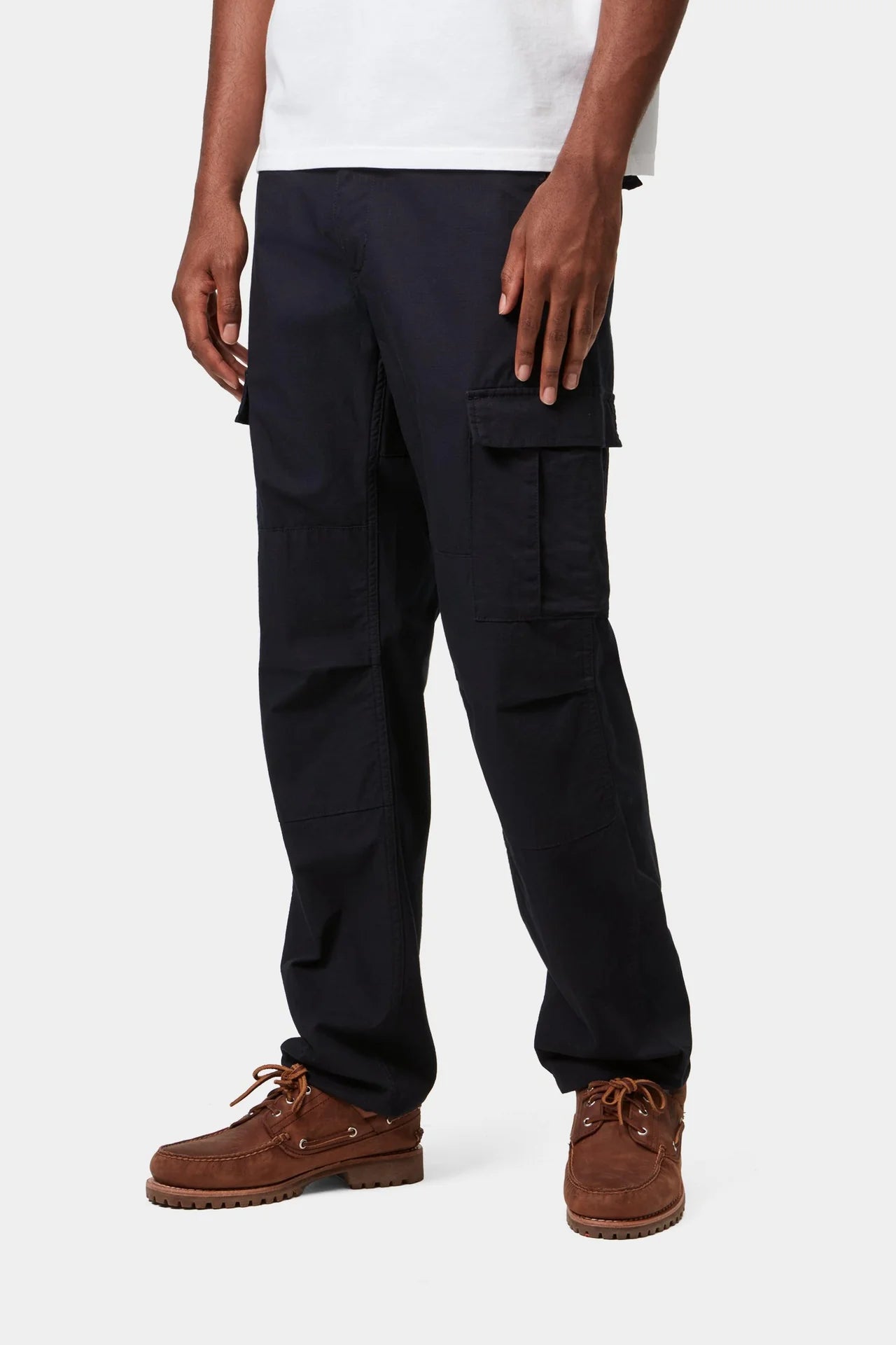 Carhartt Aviation Pants - Dark Navy Rinsed (Columbia Ripstop) - Stencil