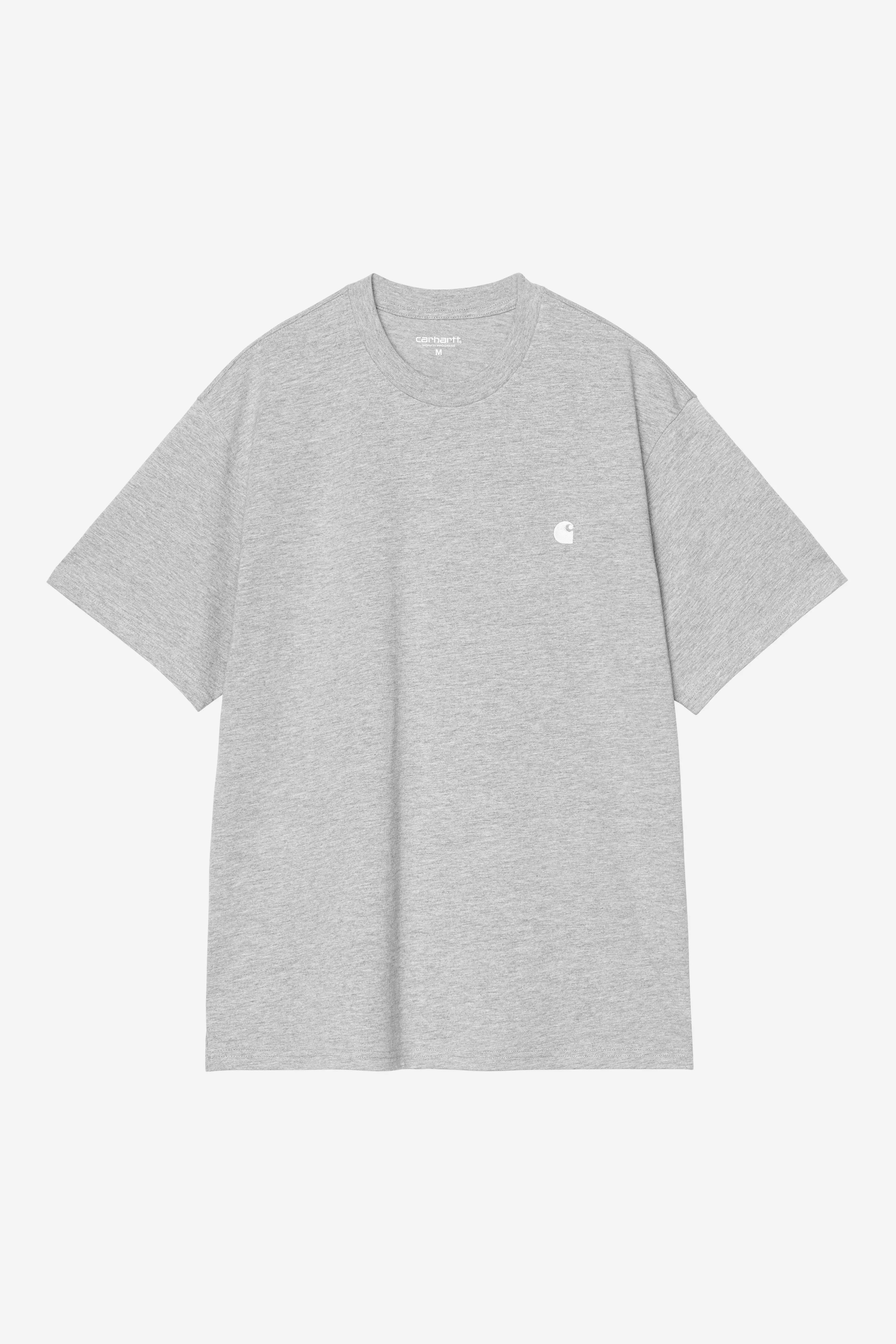 Carhartt S/S Madison T-Shirt - Grey Heather / White