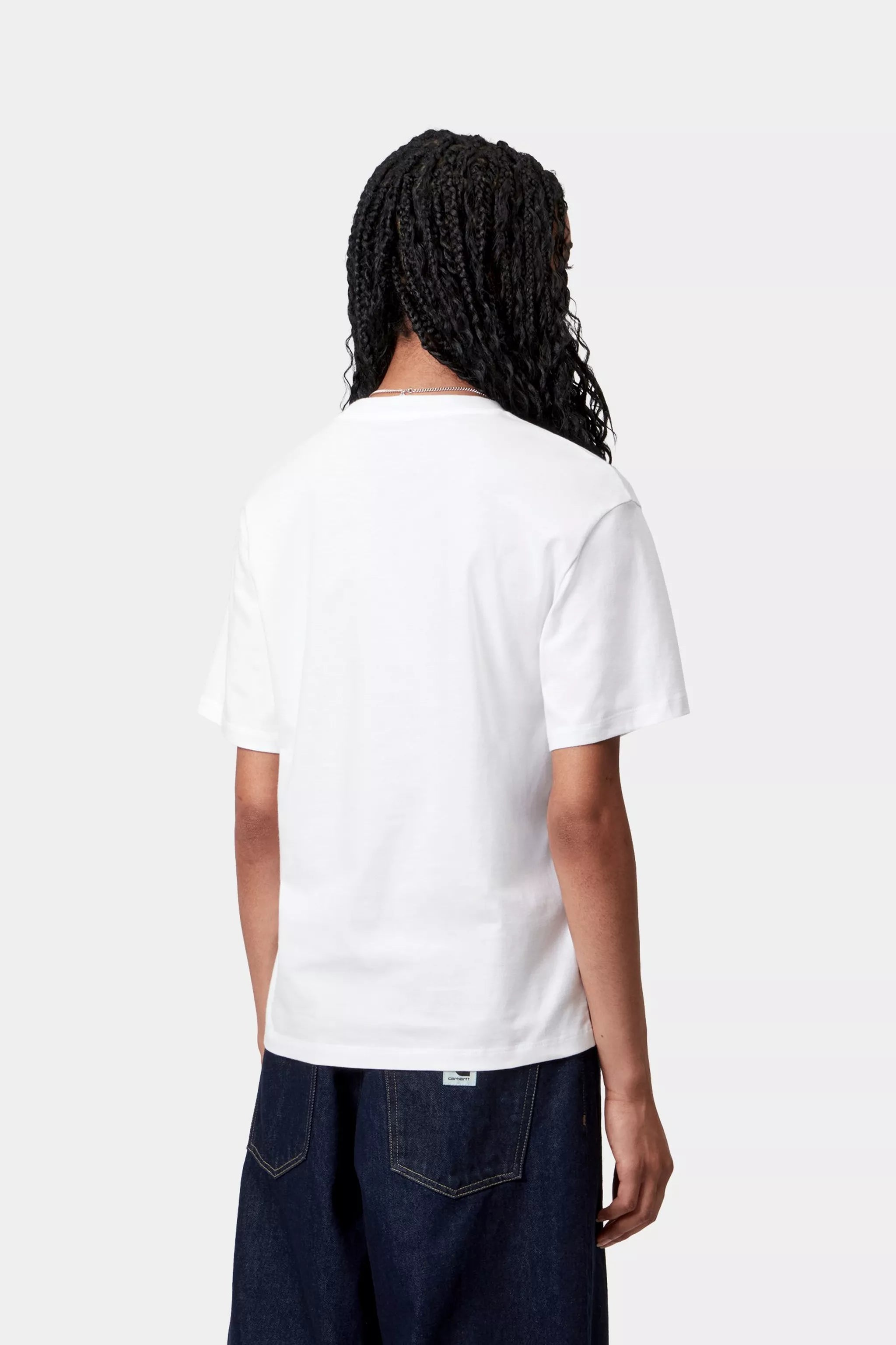 Carhartt Women's S/S Chase T-Shirt - White / Gold - Stencil