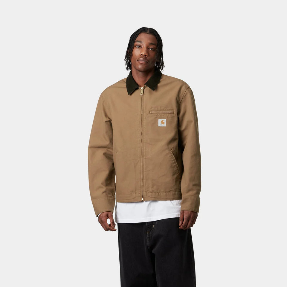 Carhartt Detroit Jacket - Hamilton Brown / Tobacco Rinsed (Unlined)