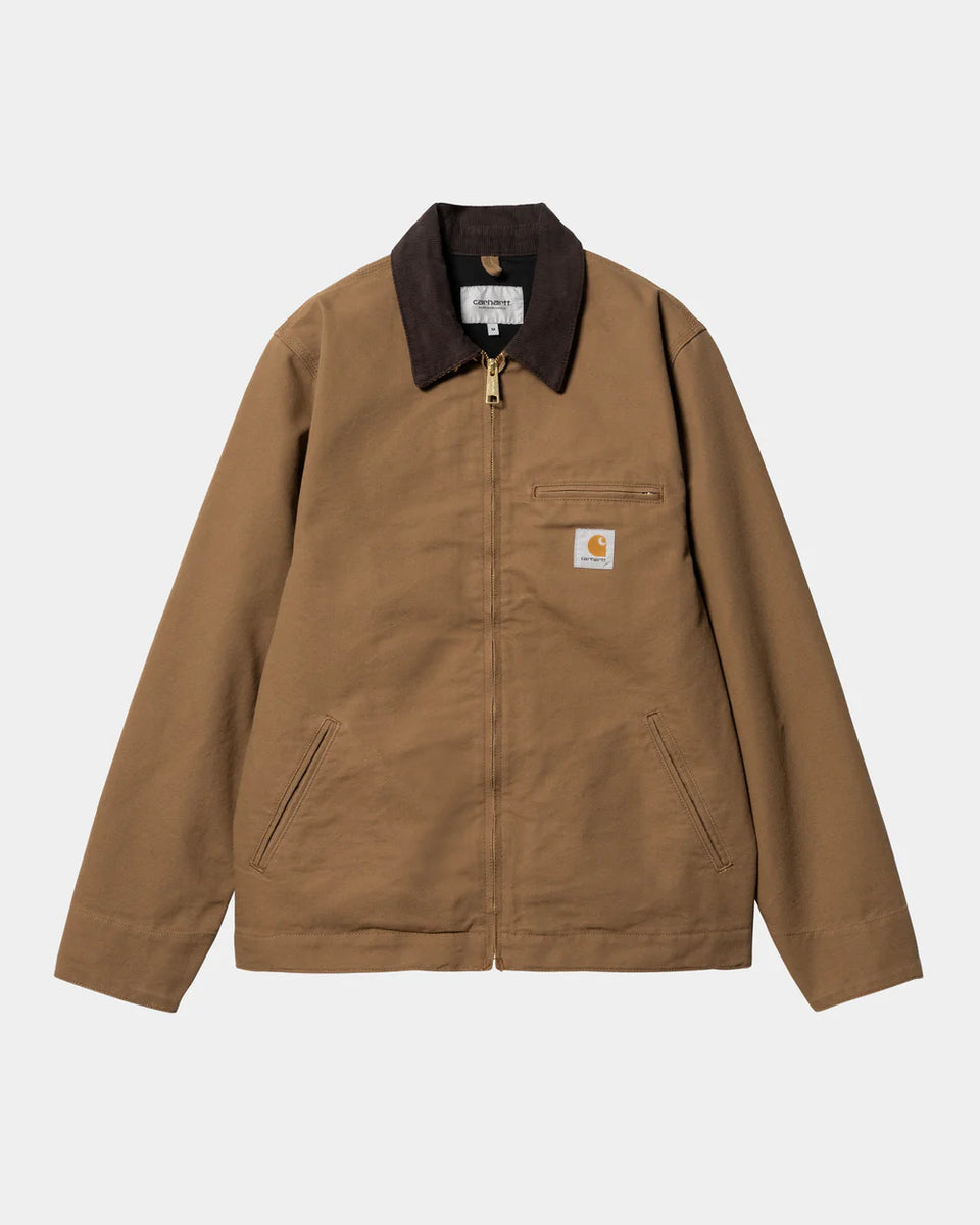 Carhartt Detroit Jacket - Hamilton Brown / Tobacco Rinsed (Unlined)