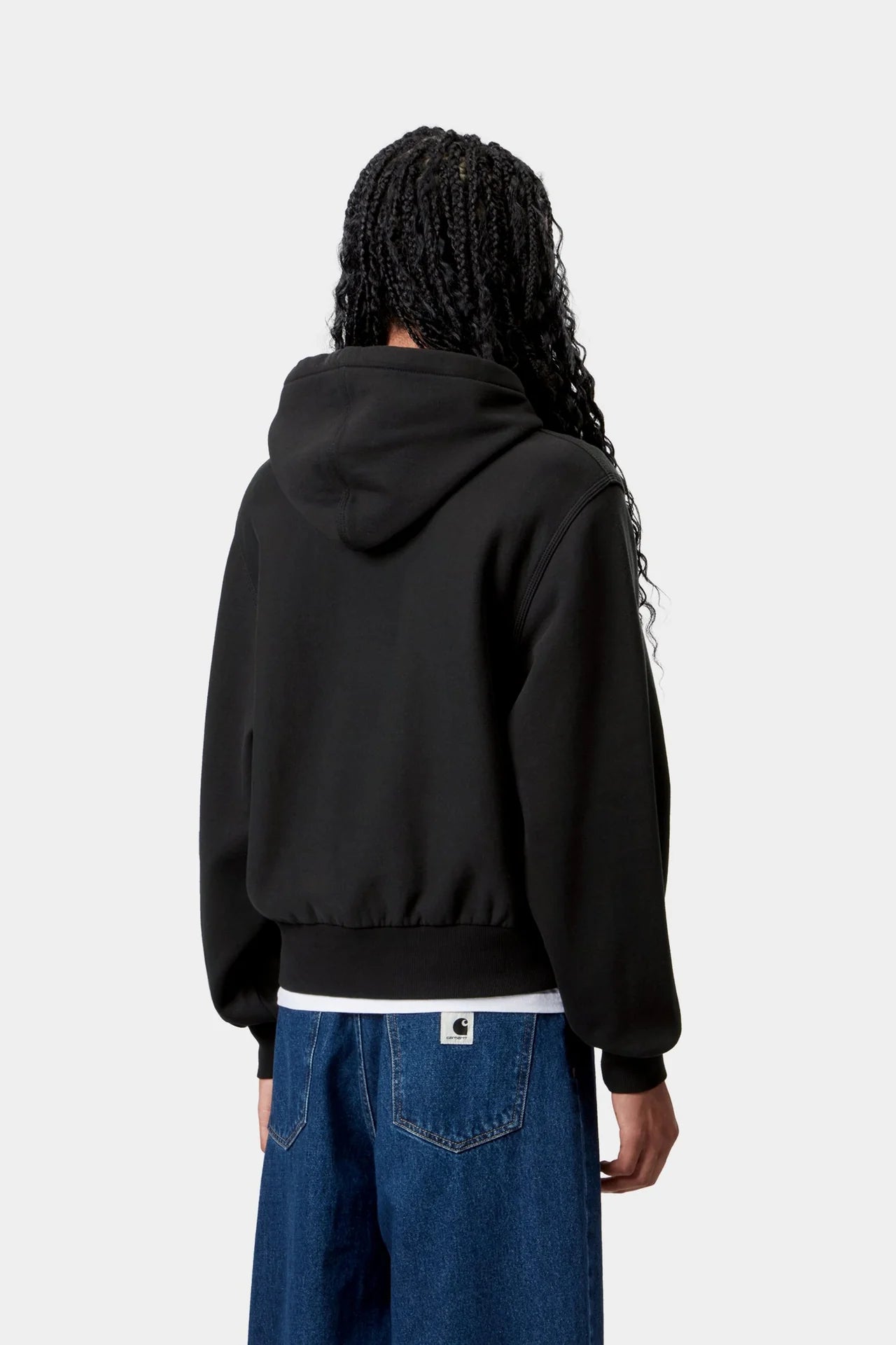 Carhartt W HD American Script Sweat - Black - Stencil