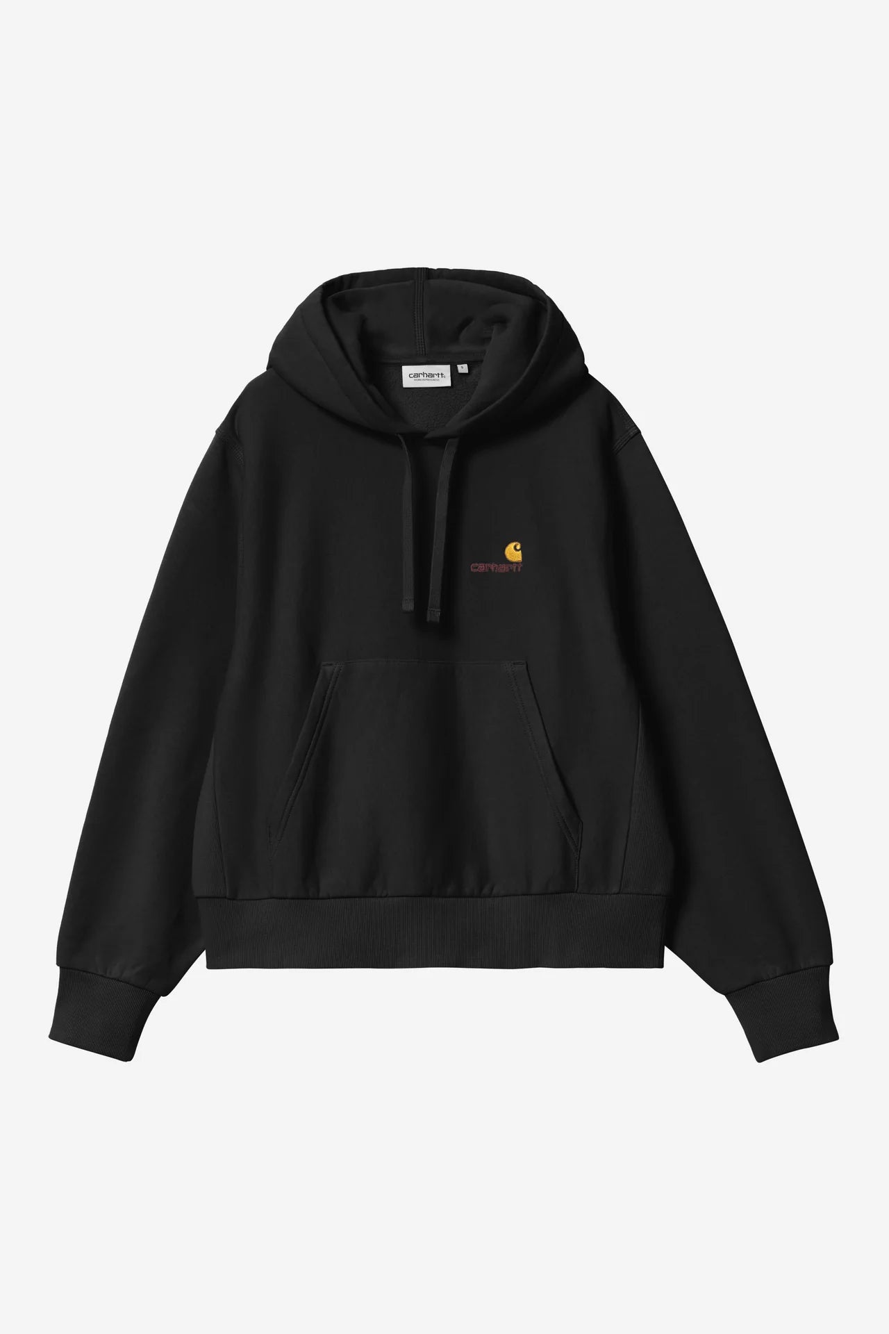 Carhartt W HD American Script Sweat - Black - Stencil
