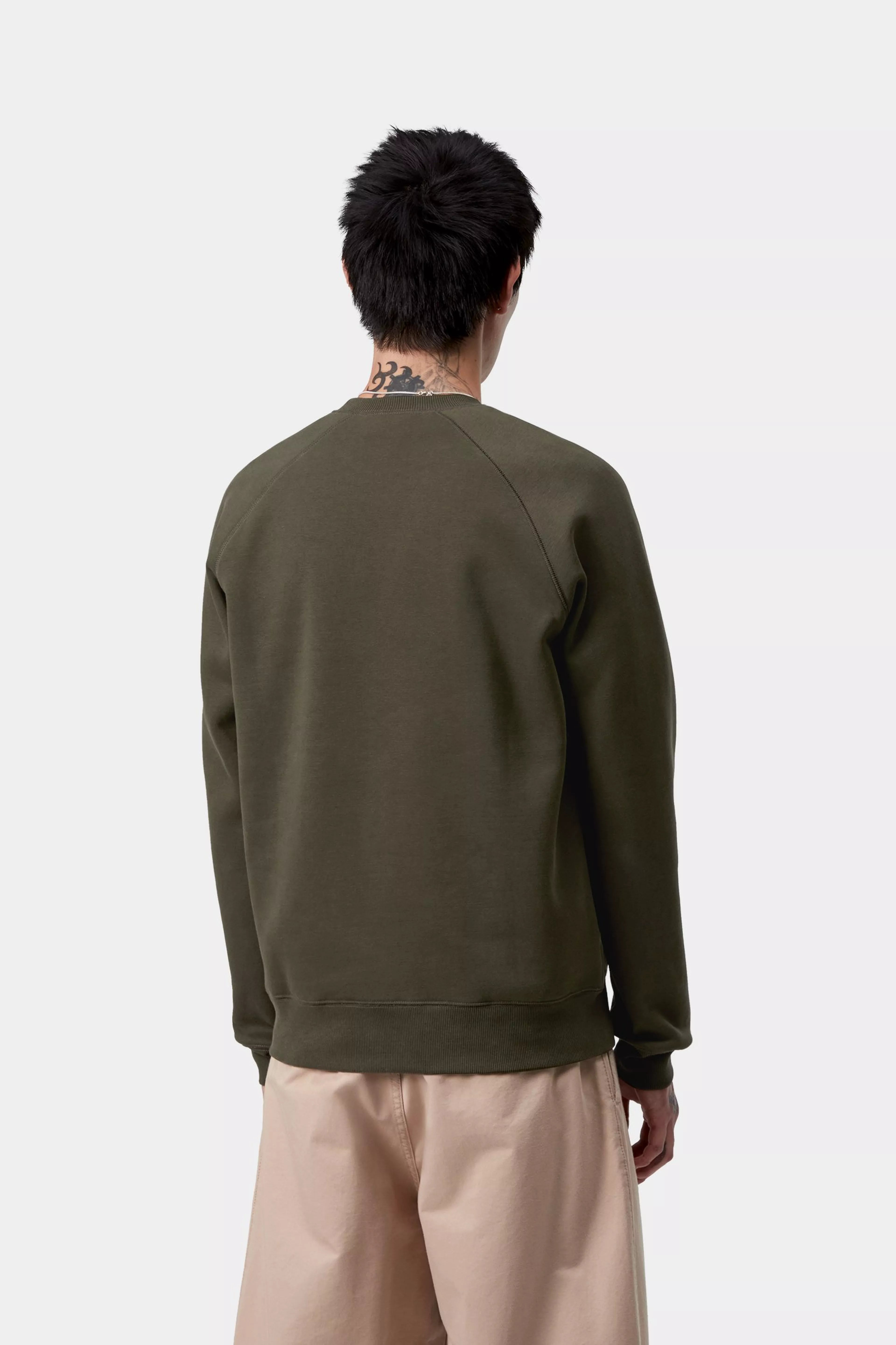 Carhartt Chase Sweatshirt - Olive / Gold - Stencil