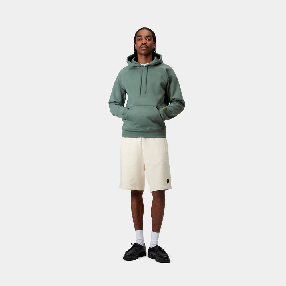 Carhartt Hooded Chase Sweatshirt - Silver Pine / Gold