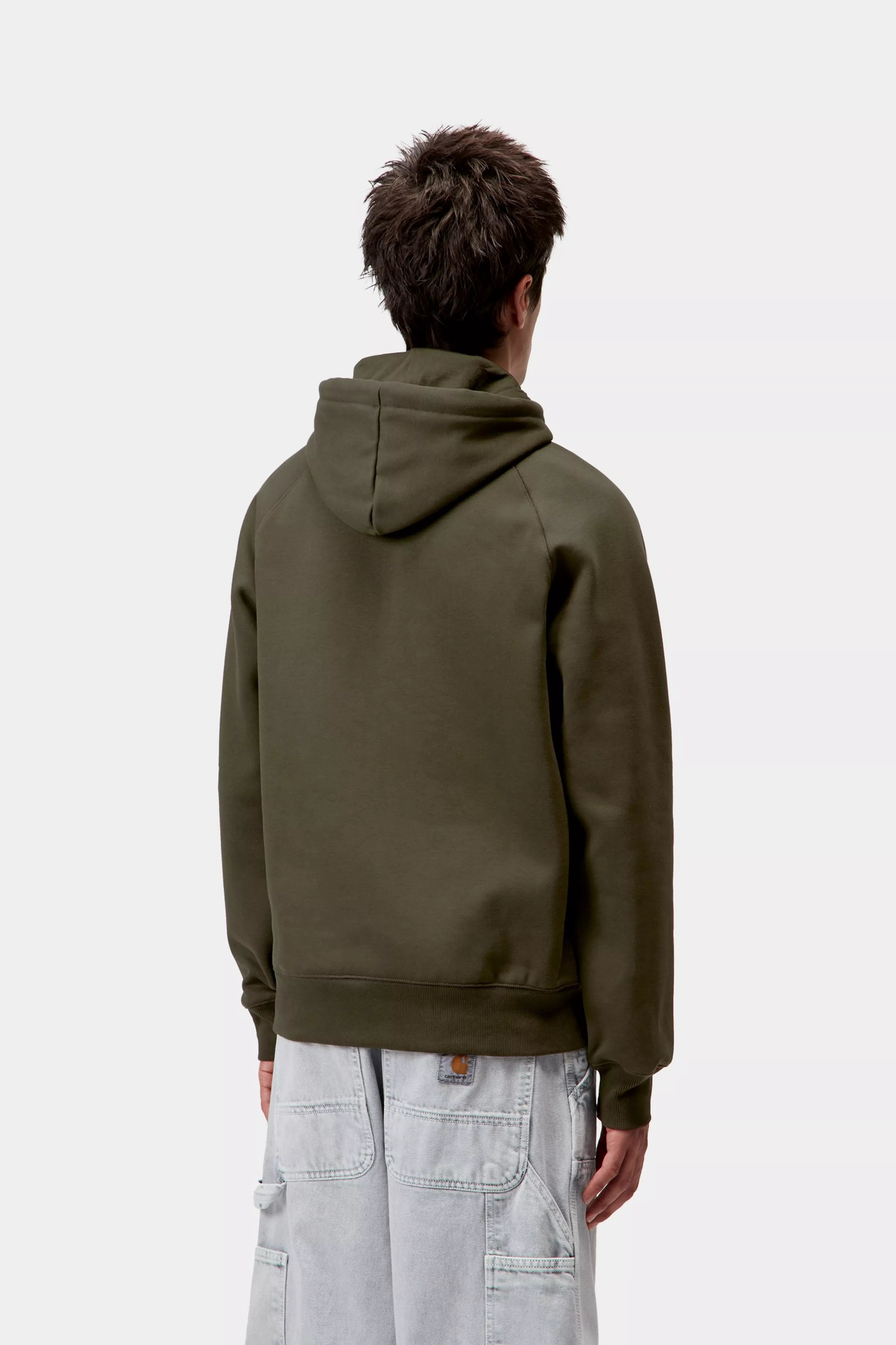 Carhartt Hooded Chase Sweatshirt - Olive / Gold
