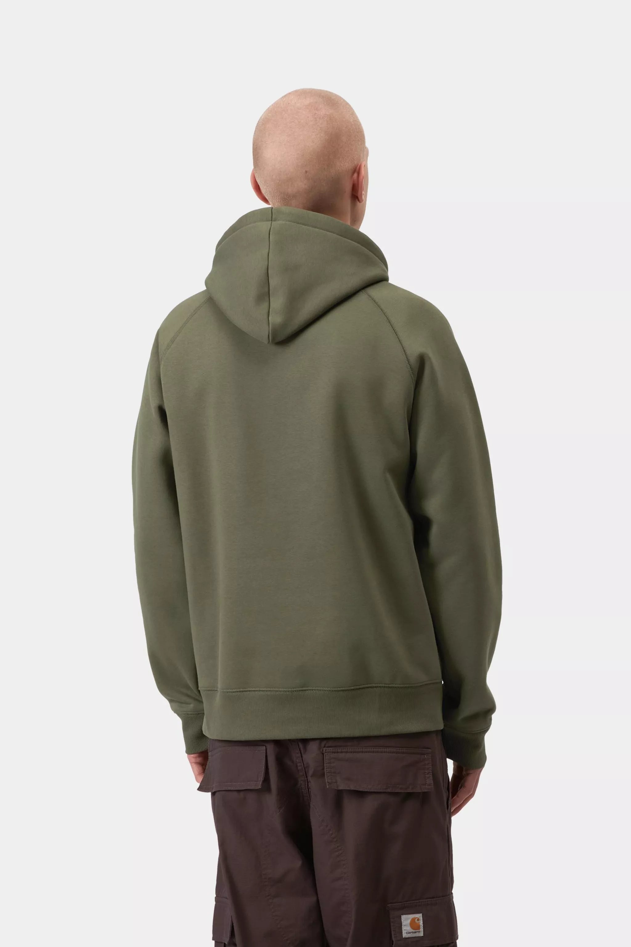 Carhartt Hooded Chase Sweatshirt - Leaf / Gold - Stencil