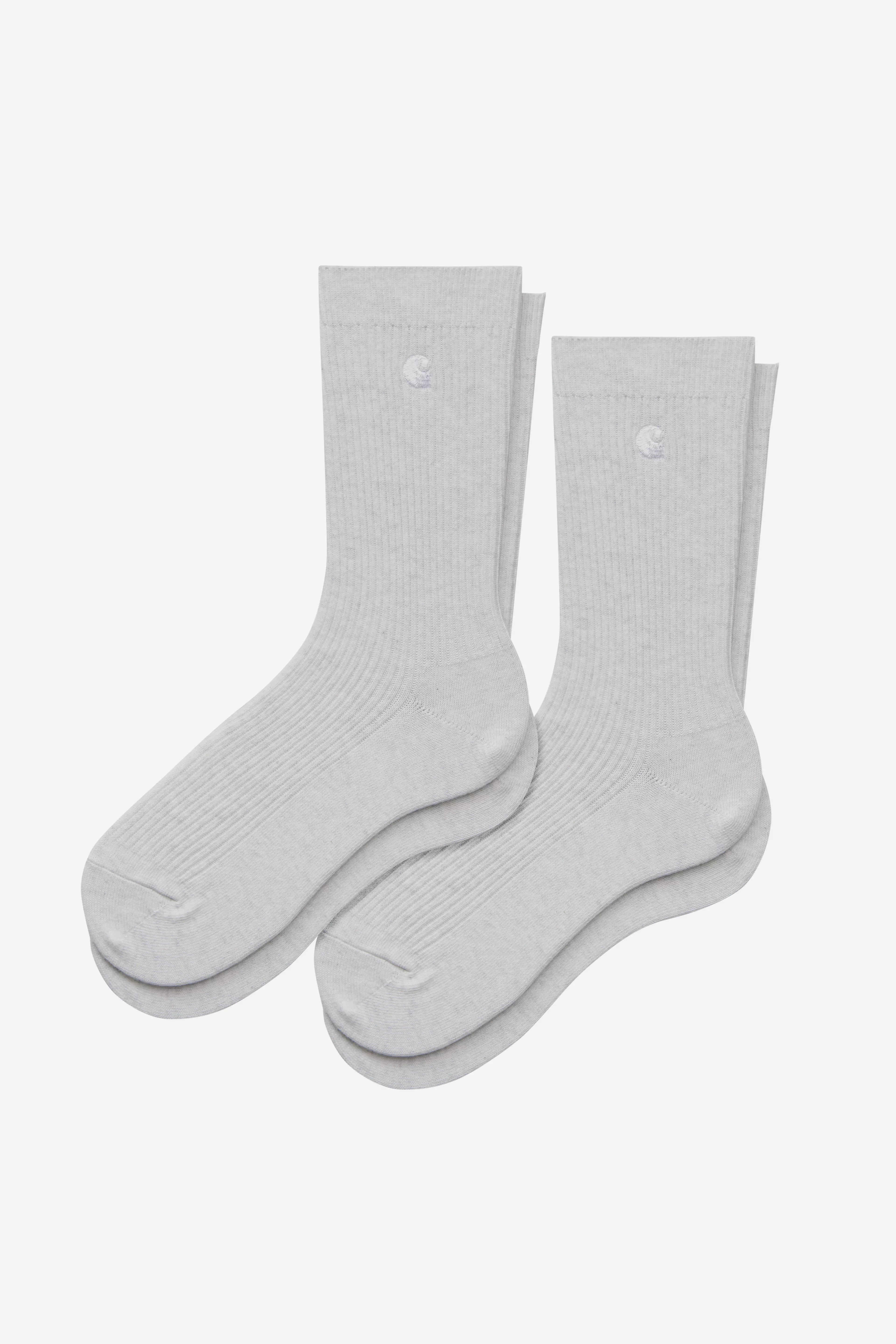Carhartt Madison Socks 2 Pack - Ash Heather - Stencil
