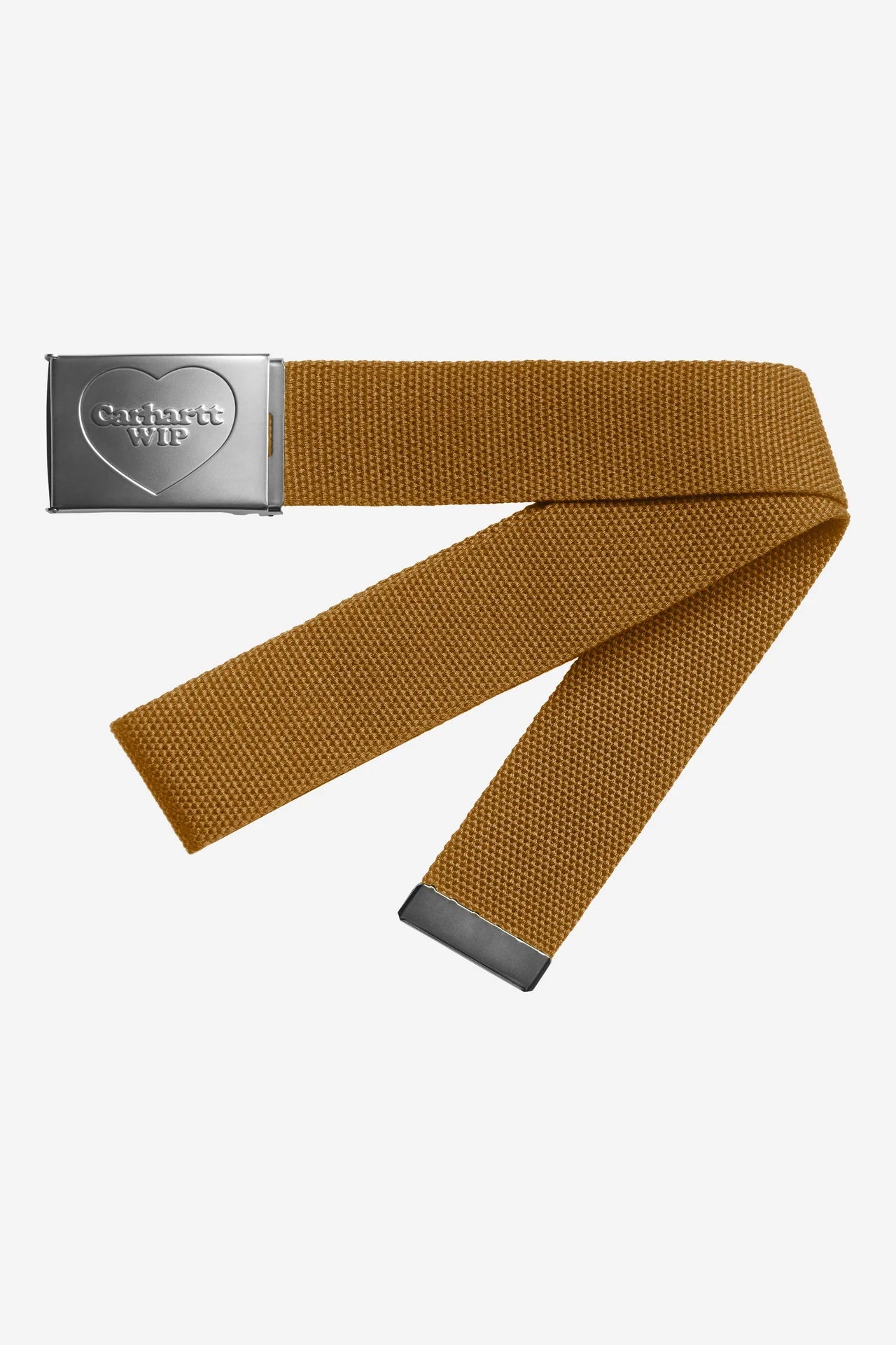 Carhartt Heart Clip Belt - Hamilton Brown/Silver - Stencil