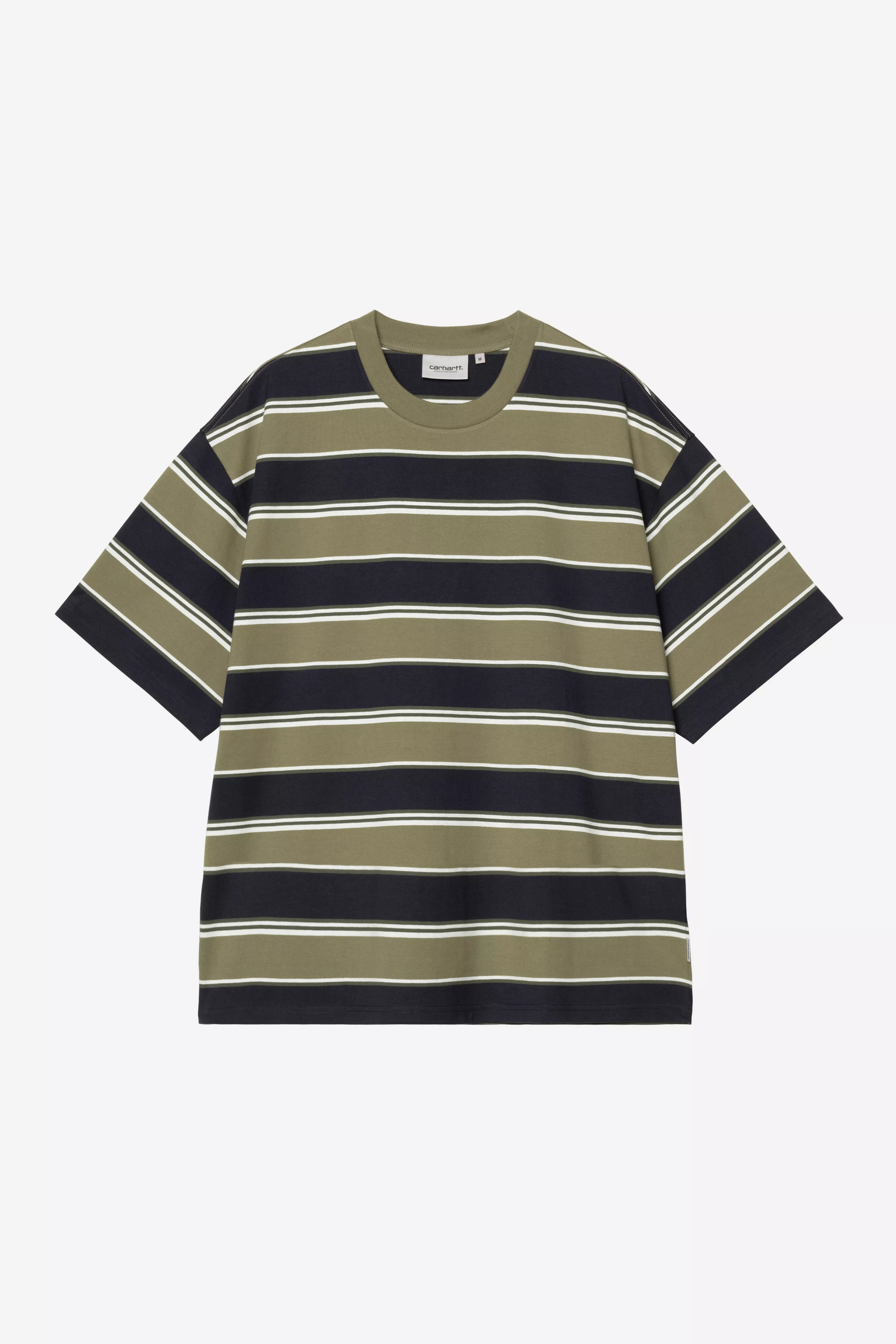 Carhartt Malone T-Shirt Malone Stripe / Brass - Stencil