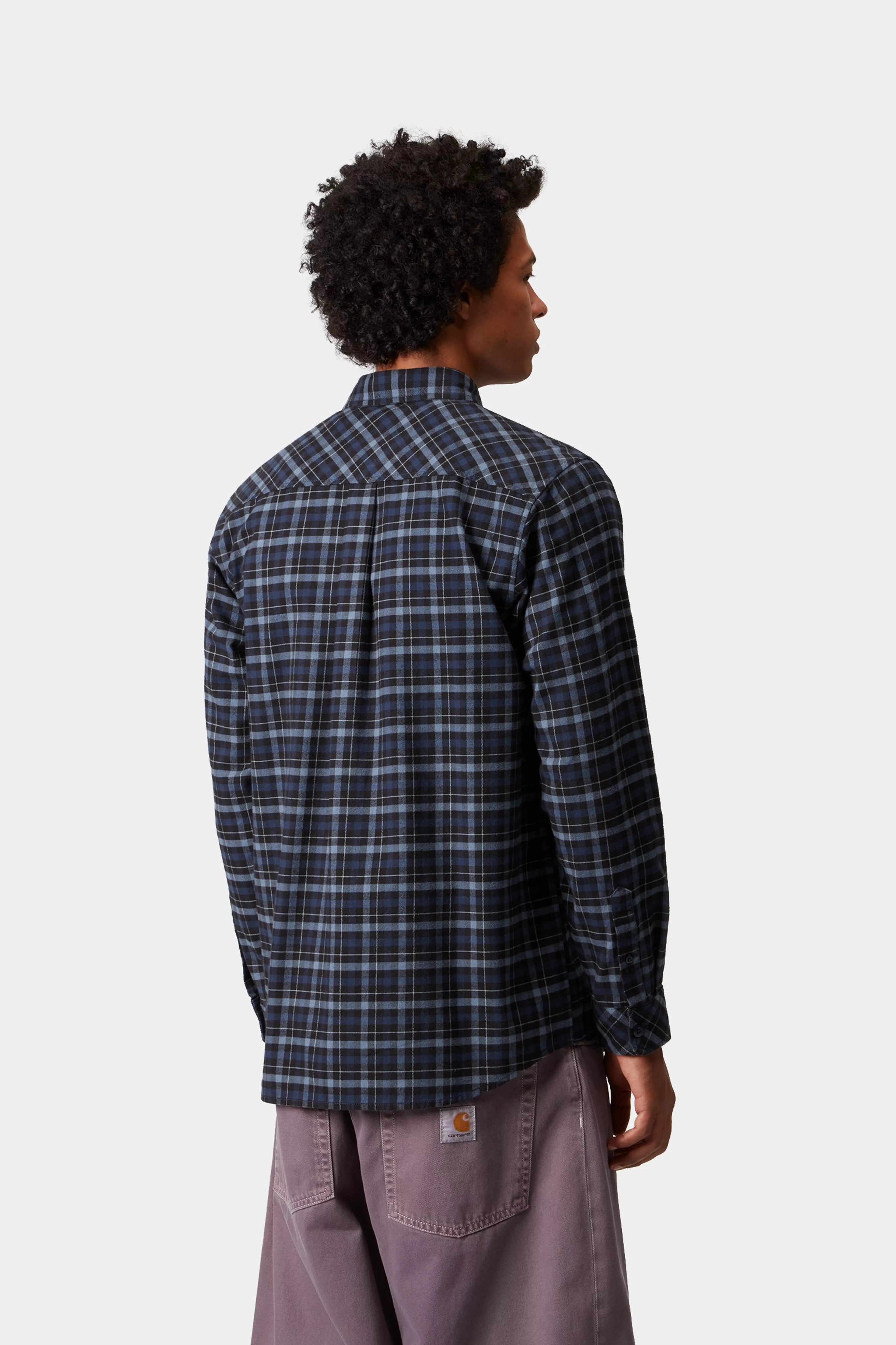Carhartt L/S Widmark Shirt - Widmark Check Jupiter - Stencil