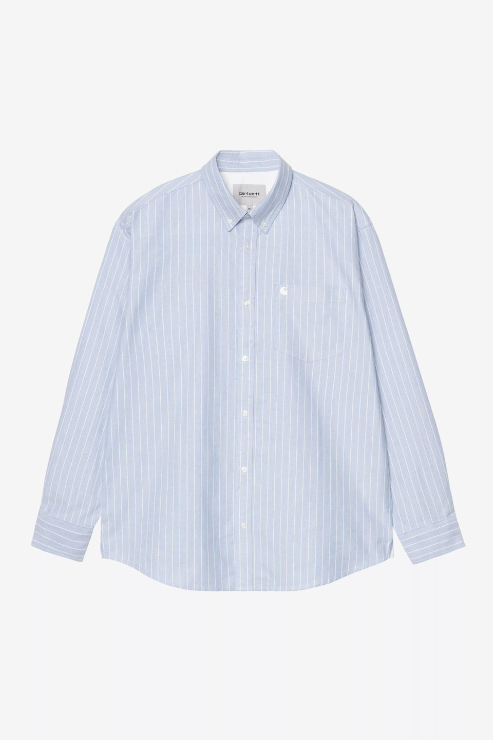 Carhartt L/S Cassel Shirt - Cassel Stripe. - Bleach / White
