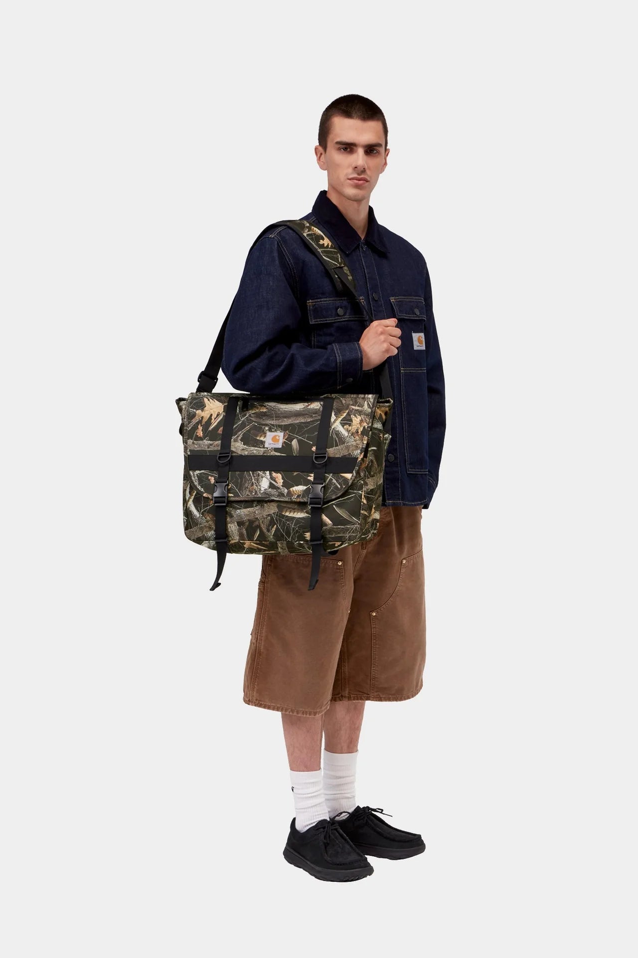 Carhartt Jake Messenger Bag - Camo Feather Tree/Black