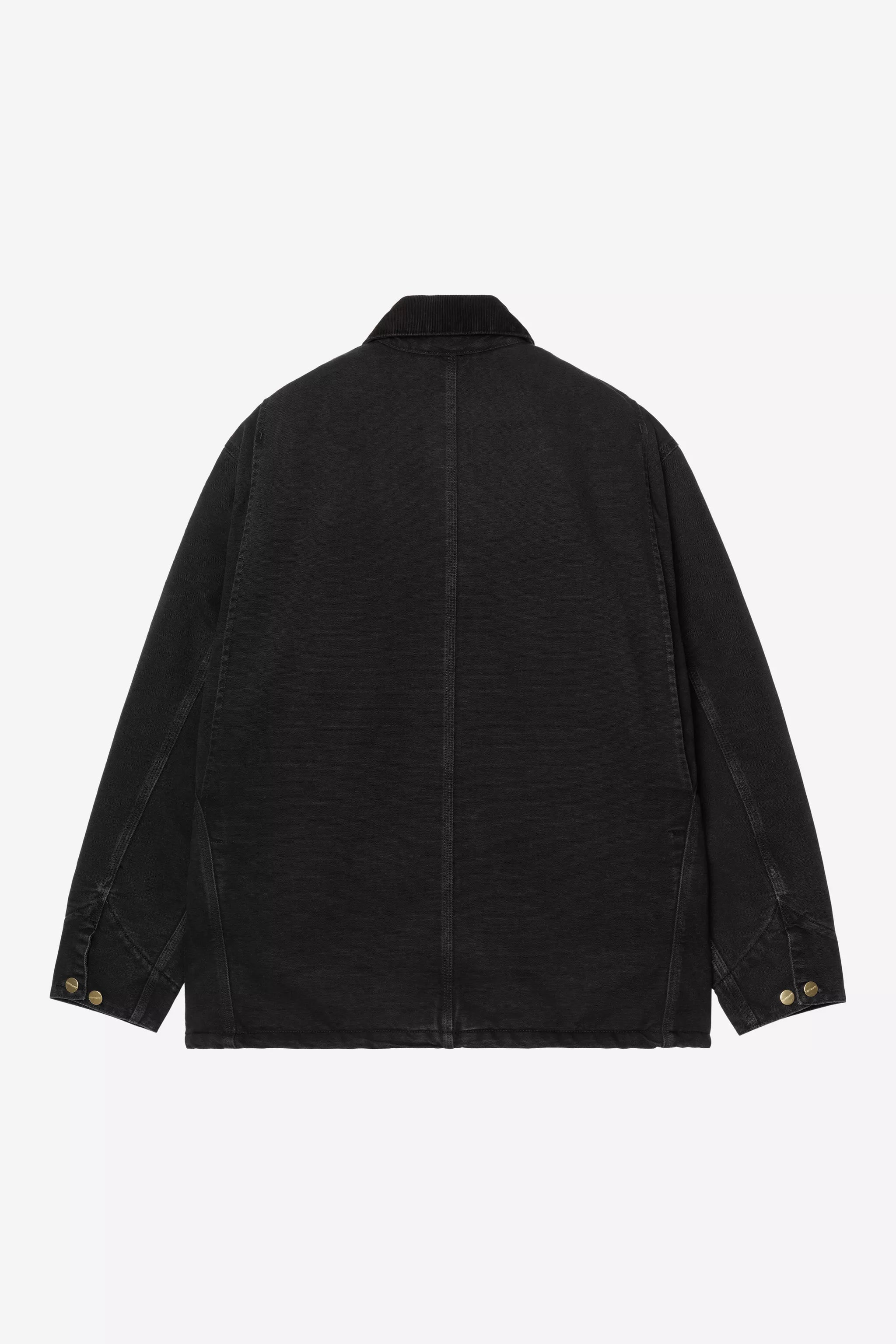 Carhartt OG Chore Coat - Black / Black Stone Canvas - Quilted Liner - Stencil