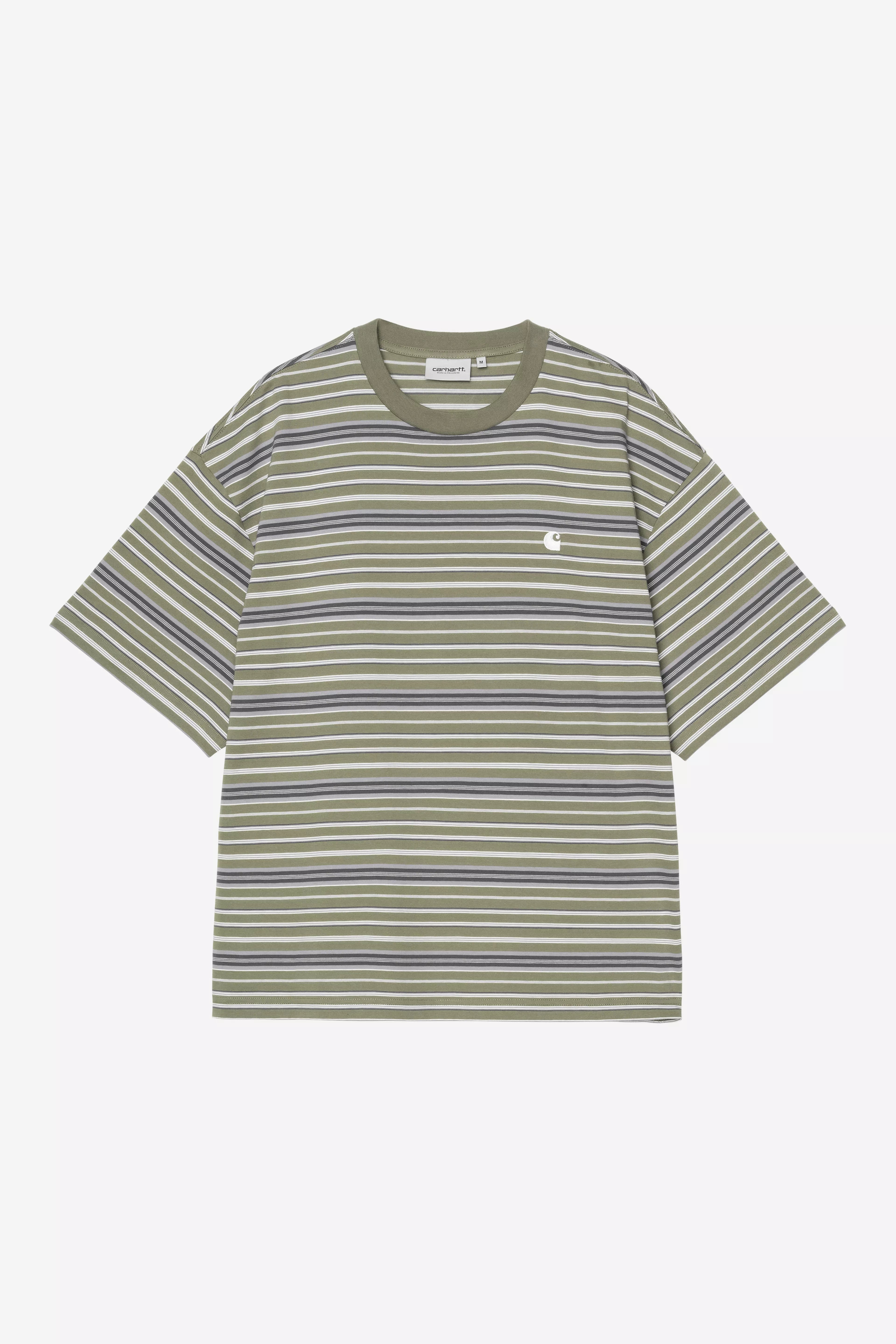 Carhartt Zane T-Shirt Zane Stripe / Dollar Green