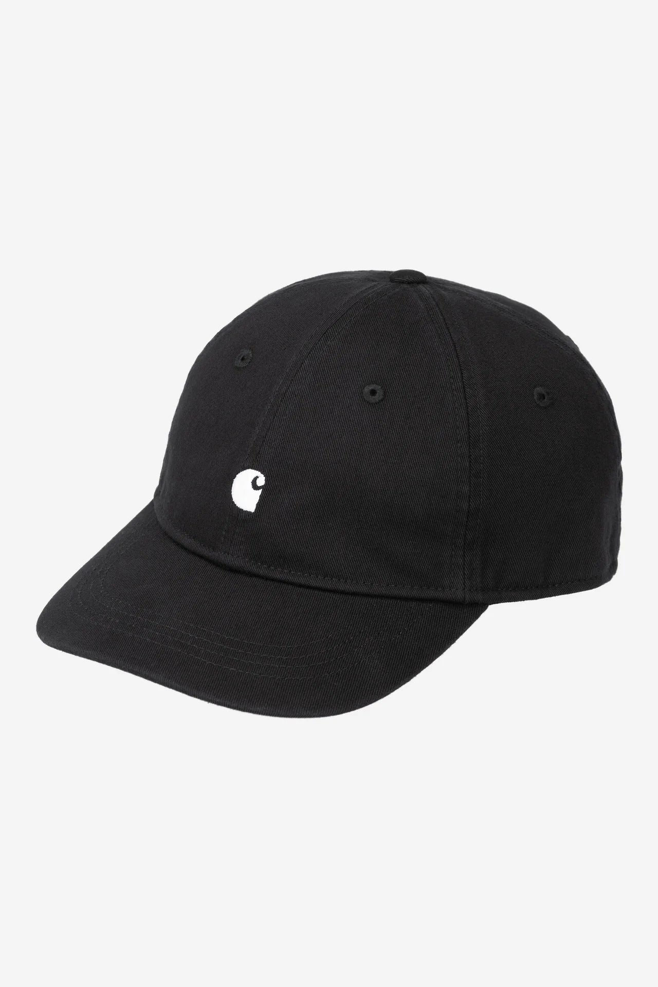 Carhartt Madison Logo Cap - Black/White - Stencil