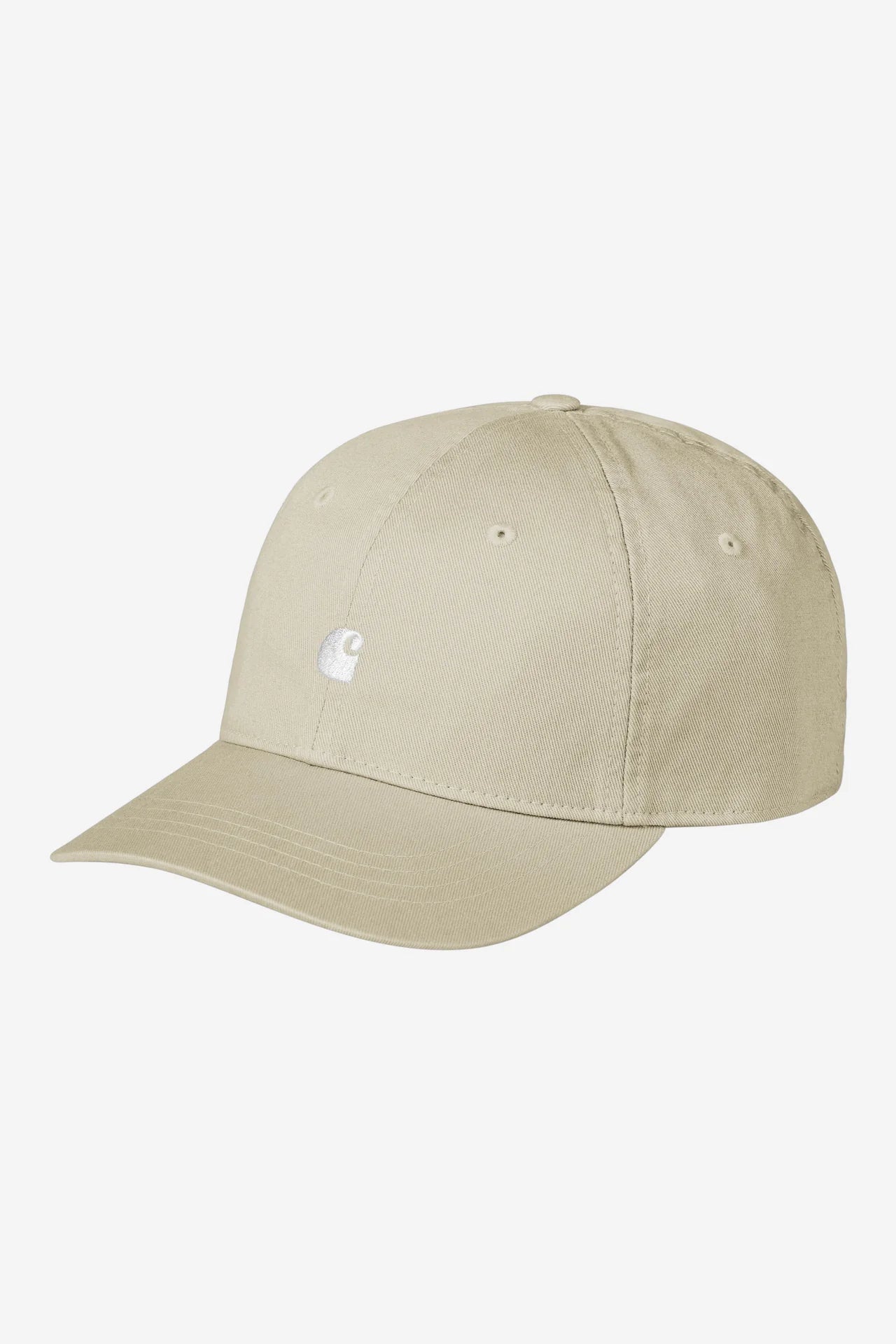 Carhartt Madison Logo Cap - Stone/White - Stencil