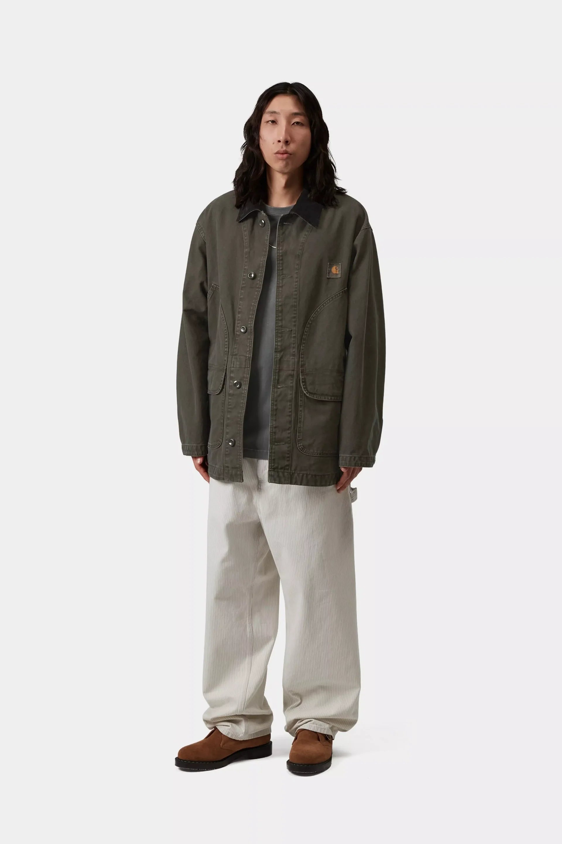 Carhartt Prescott Coat - Oxide Green / Black Dyed