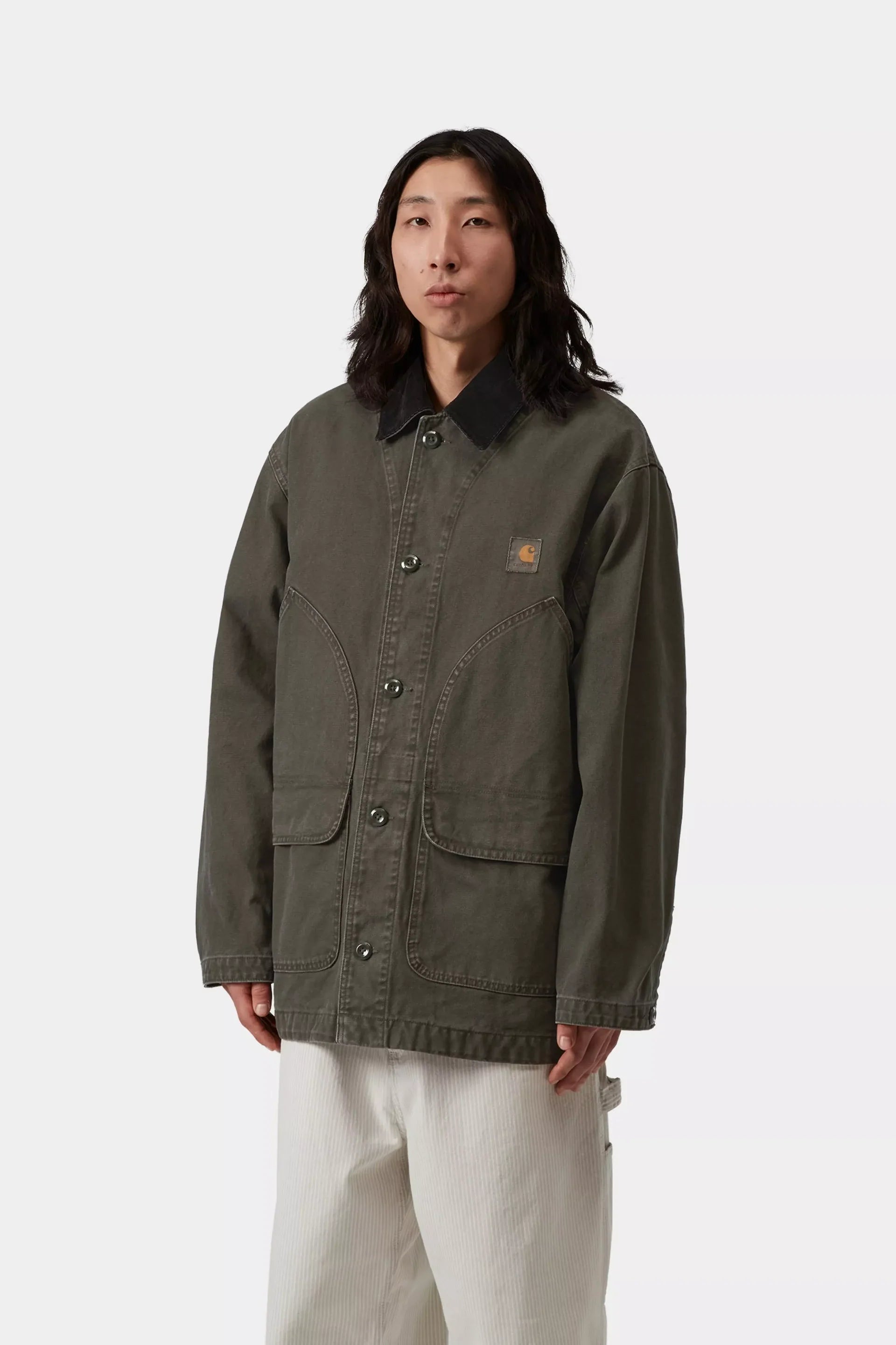 Carhartt Prescott Coat - Oxide Green / Black Dyed