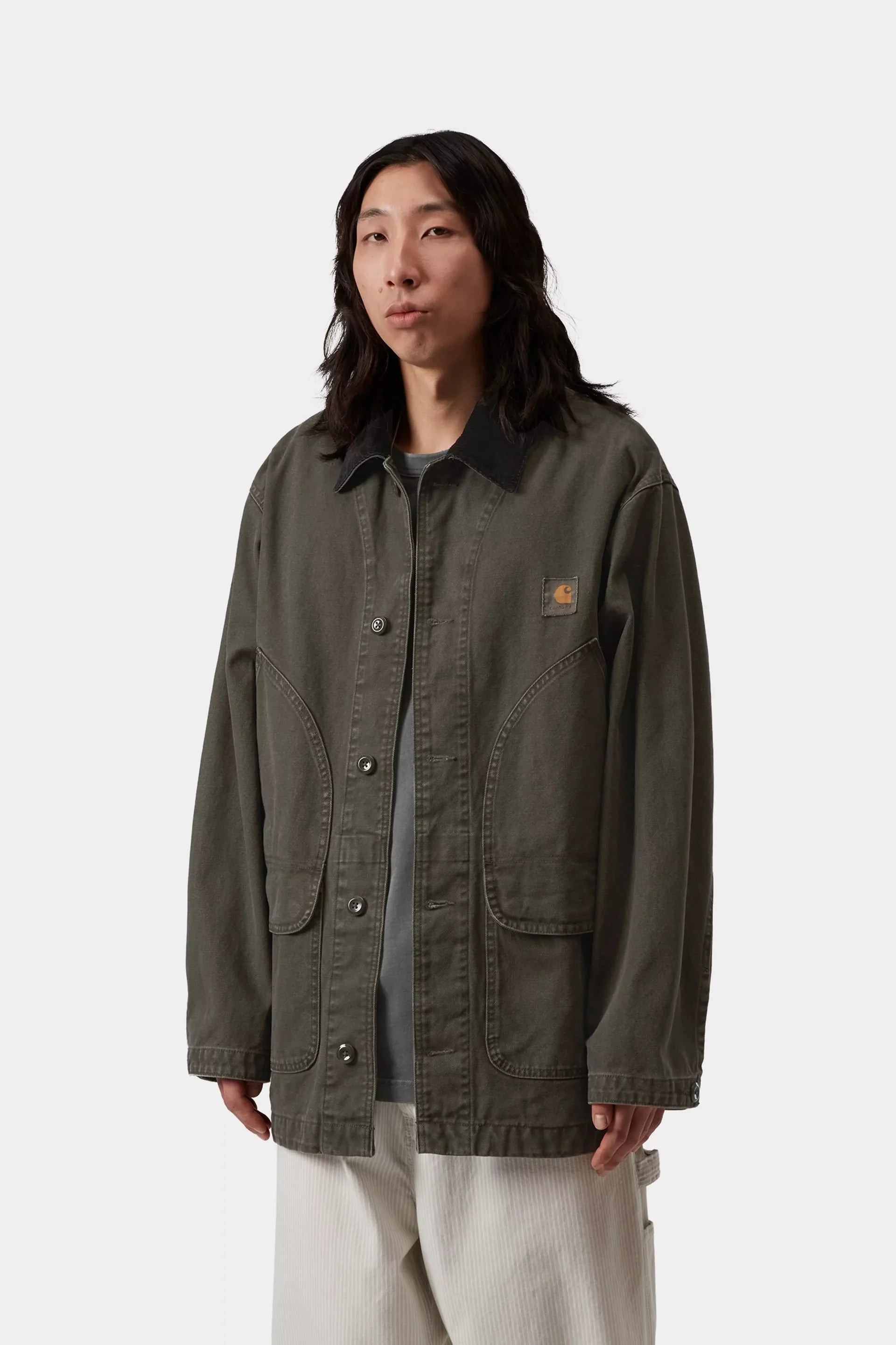 Carhartt Prescott Coat - Oxide Green / Black Dyed